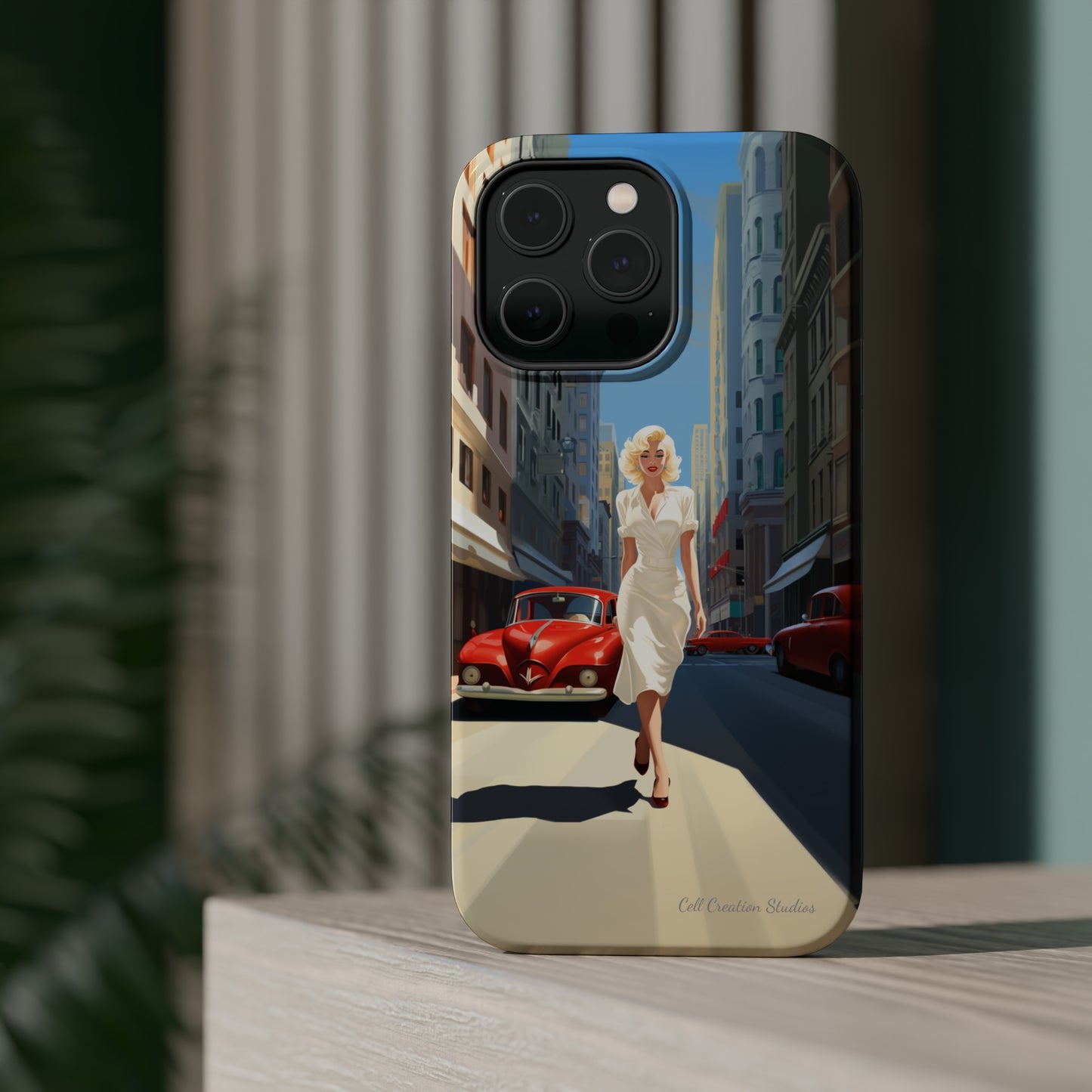 "City Stroll Glamour" Marilyn Monroe Phone Case -MagSafe Tough Cases