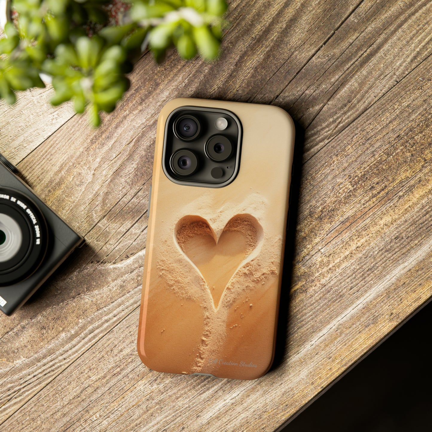 "Eternal Love: Sand Heart" Cell Phone Case -Tough Cases