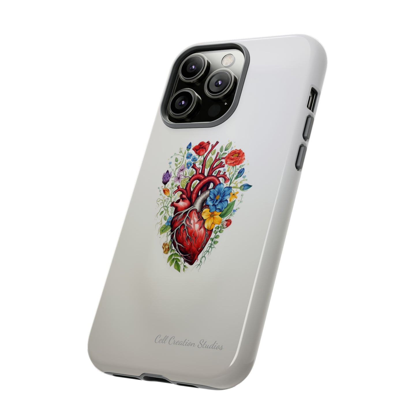 "Floral Heart Harmony" -Tough iPhone Cases