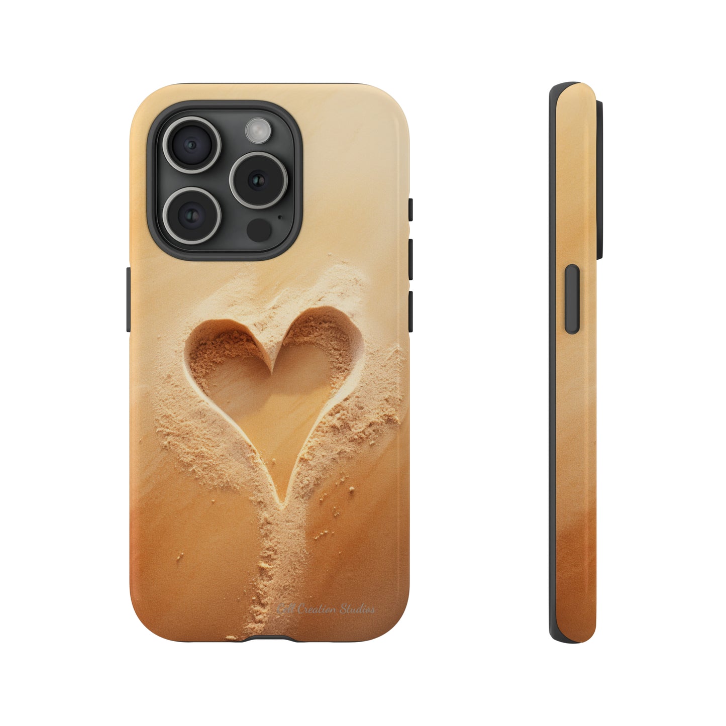 "Eternal Love: Sand Heart" Cell Phone Case -Tough Cases