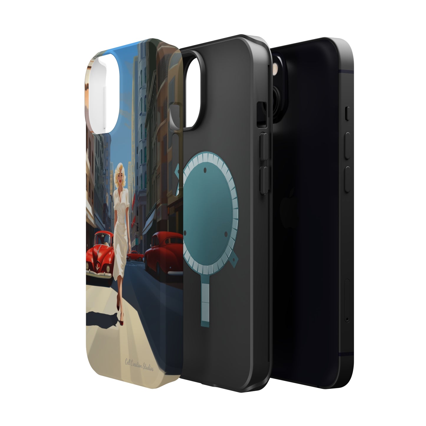 "City Stroll Glamour" Marilyn Monroe Phone Case -MagSafe Tough Cases