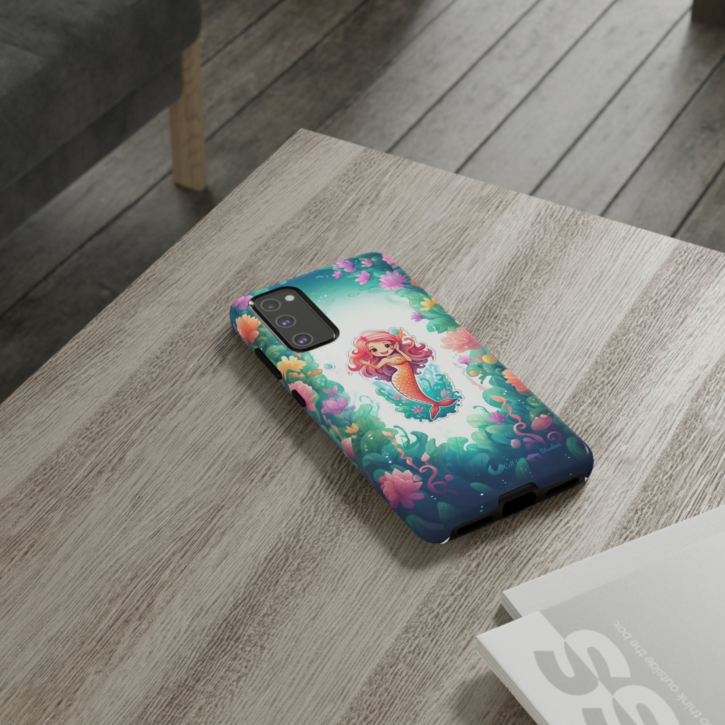 "Pink Seaflower Mermaid" -Tough Samsung Phone Cases
