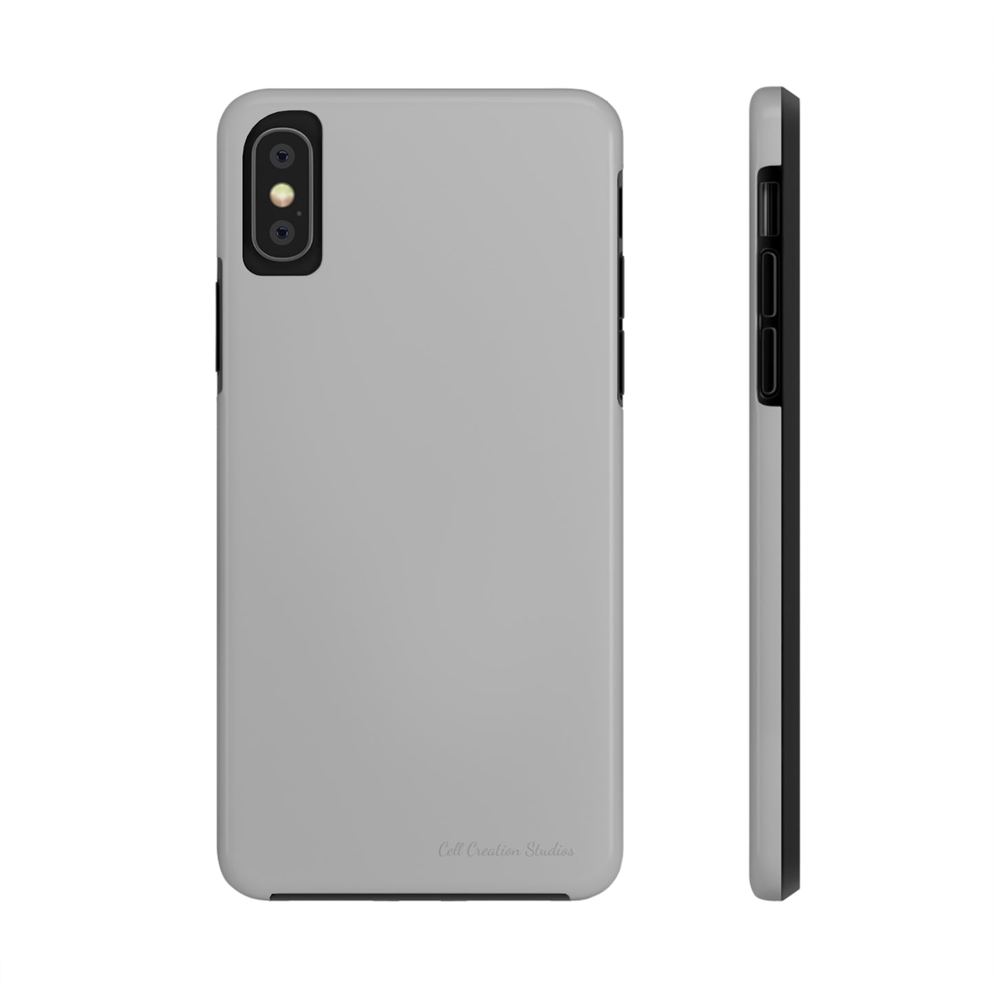 "Sleek Silver Essence" -Tough iPhone Cases