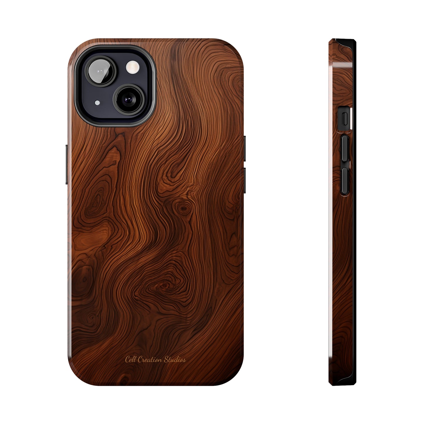 Introducing the "Natural Woodgrain" Cell Phone Case – Embrace Organic Beauty with Wood Pattern Design -Tough Phone Cases