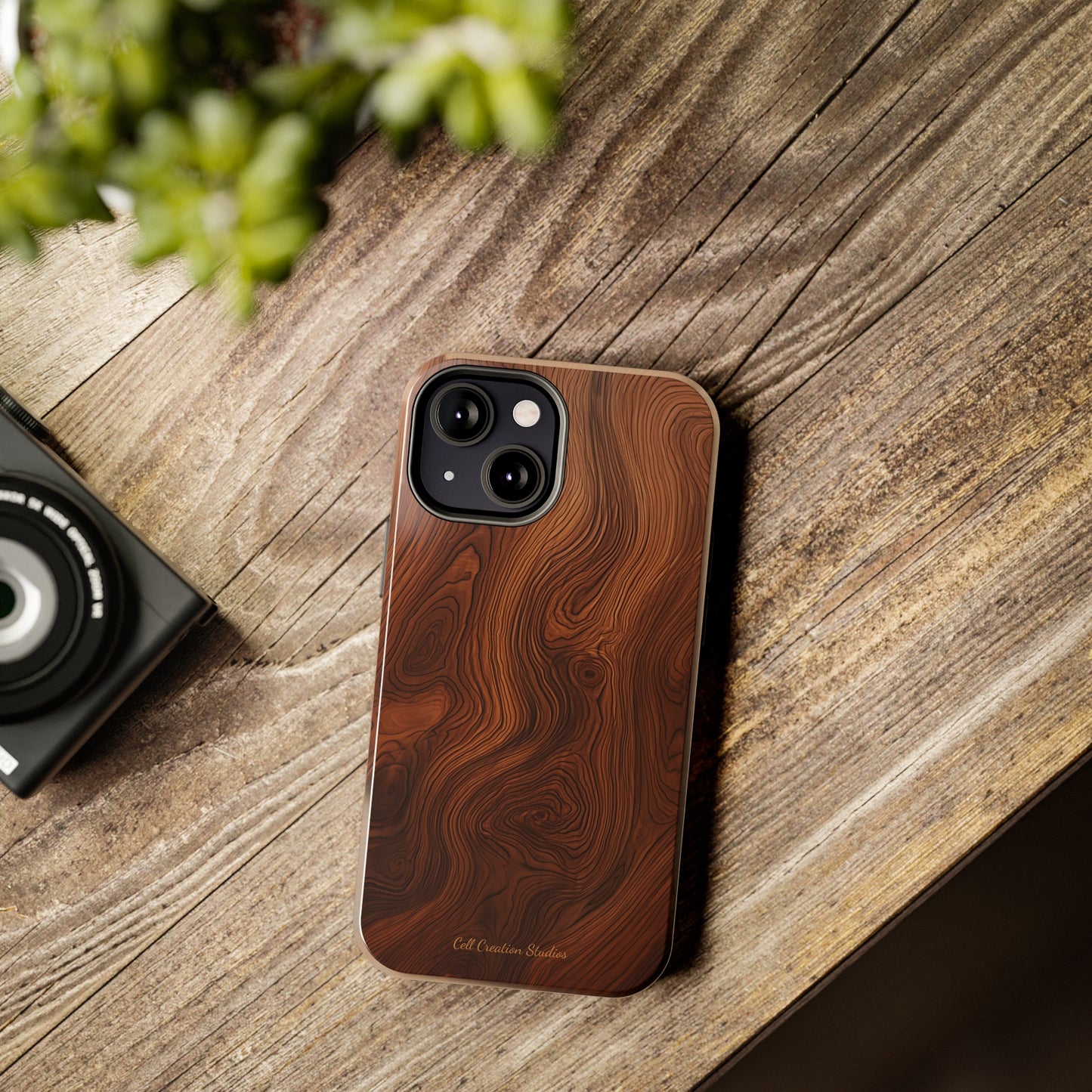 Introducing the "Natural Woodgrain" Cell Phone Case – Embrace Organic Beauty with Wood Pattern Design -Tough Phone Cases