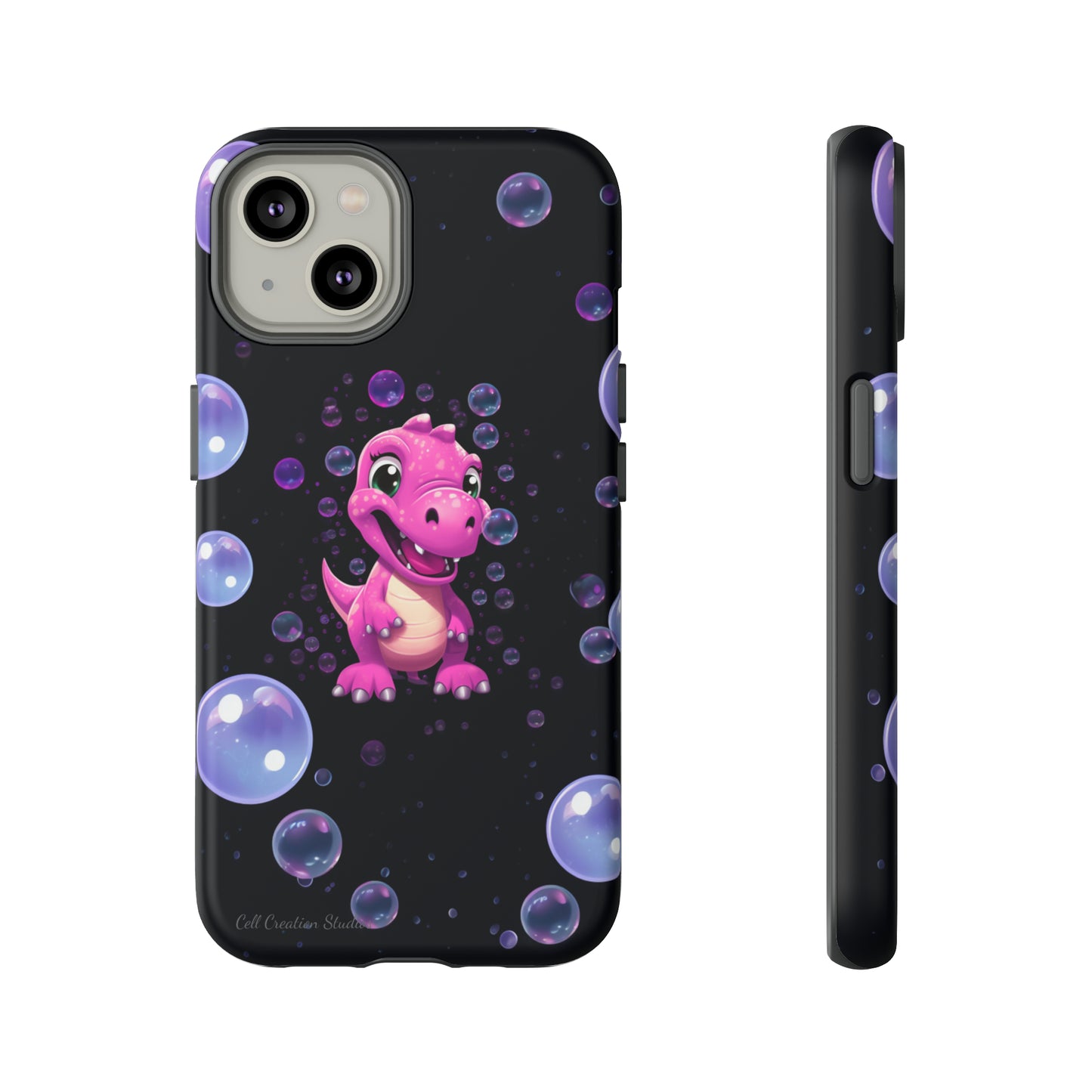 "Dino Glam" Glitter Dinosaur Phone Case -Tough Cases