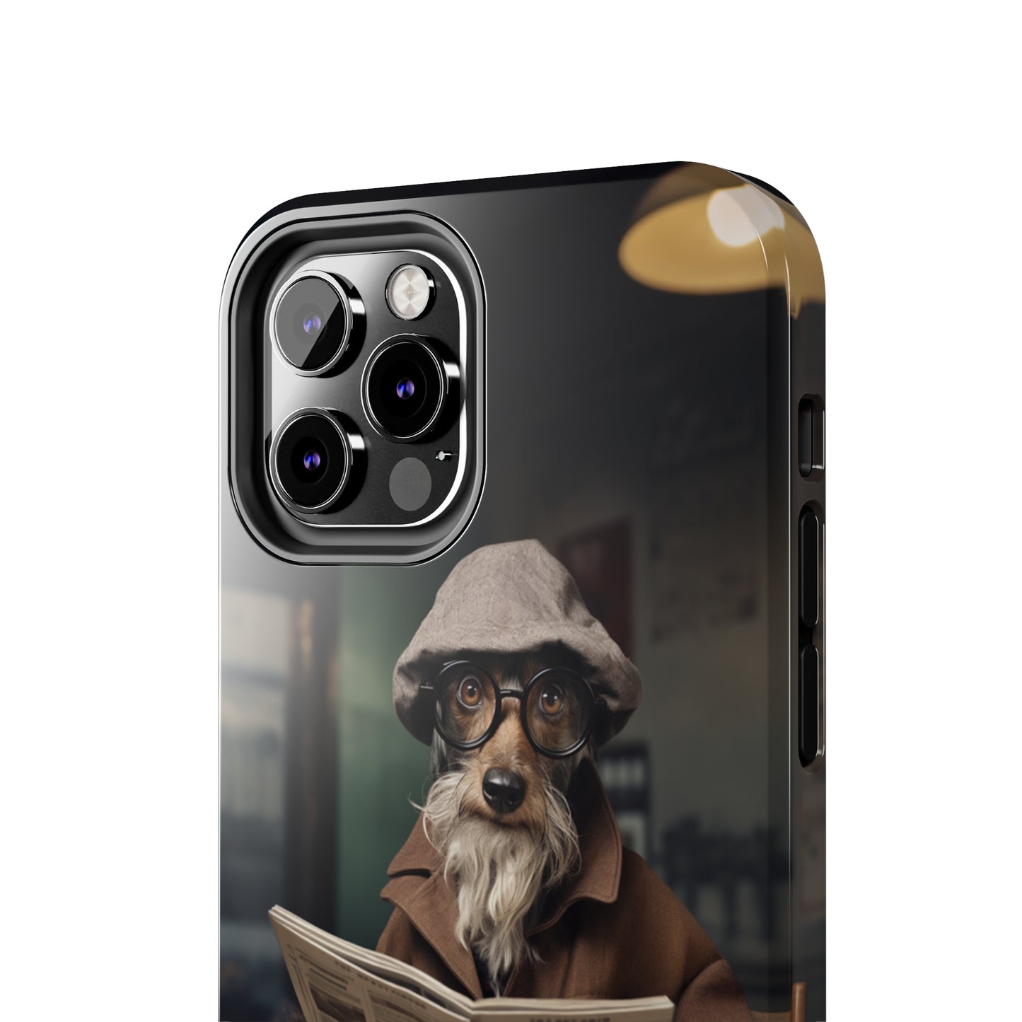 Introducing the "Canine Scholar" Cell Phone Case – Where Canine Meets Wisdom. -Tough Phone Cases