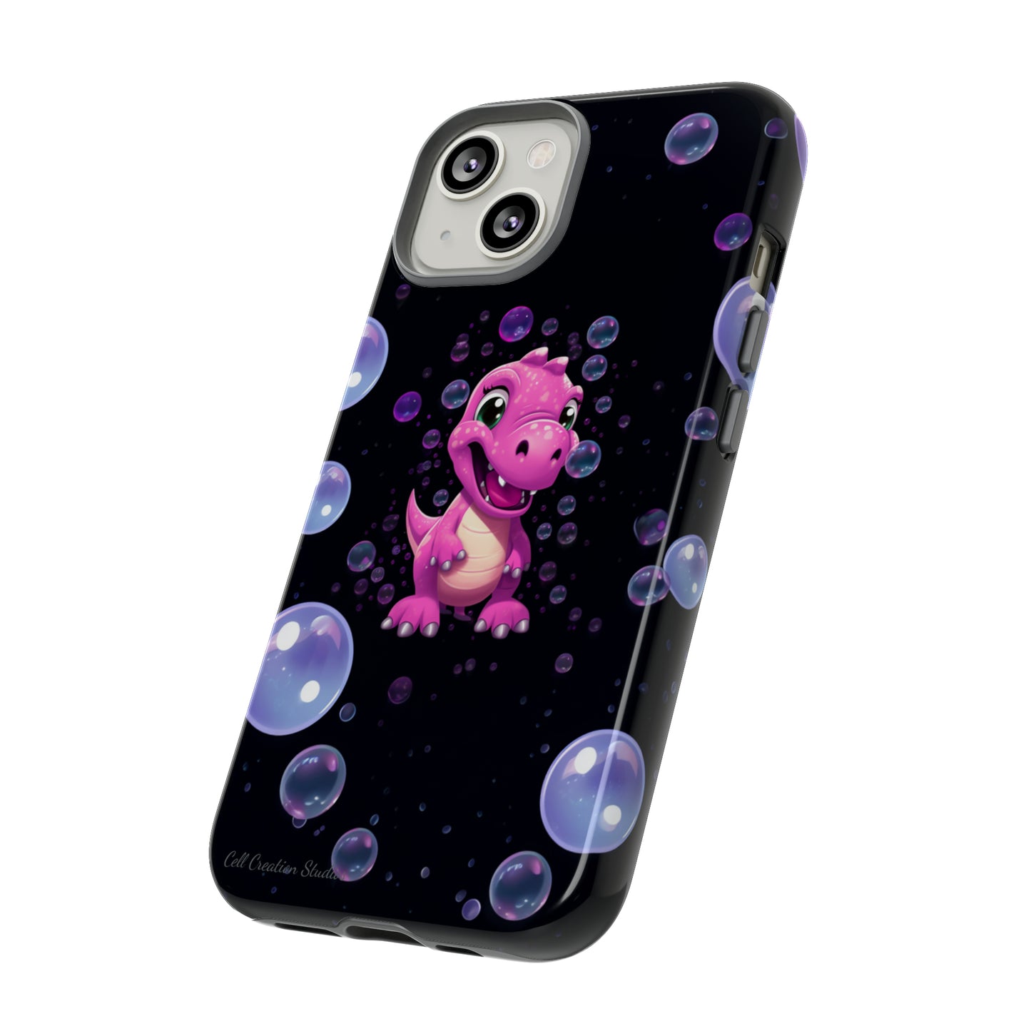 "Dino Glam" Glitter Dinosaur Phone Case -Tough Cases