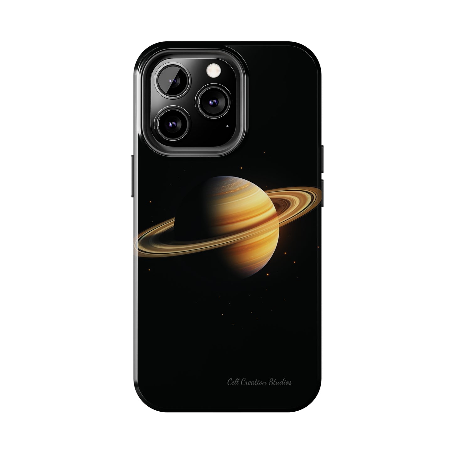 Introducing the "Saturn's Elegance" Cell Phone Case – A Cosmic Masterpiece -Tough Phone Cases