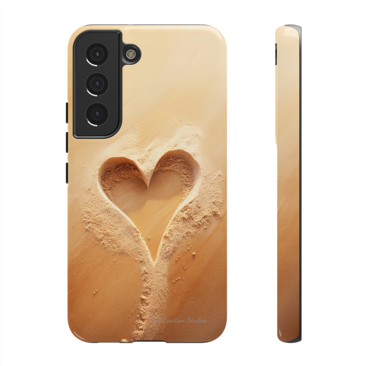 "Eternal Love: Sand Heart" Cell Phone Case -Tough Cases