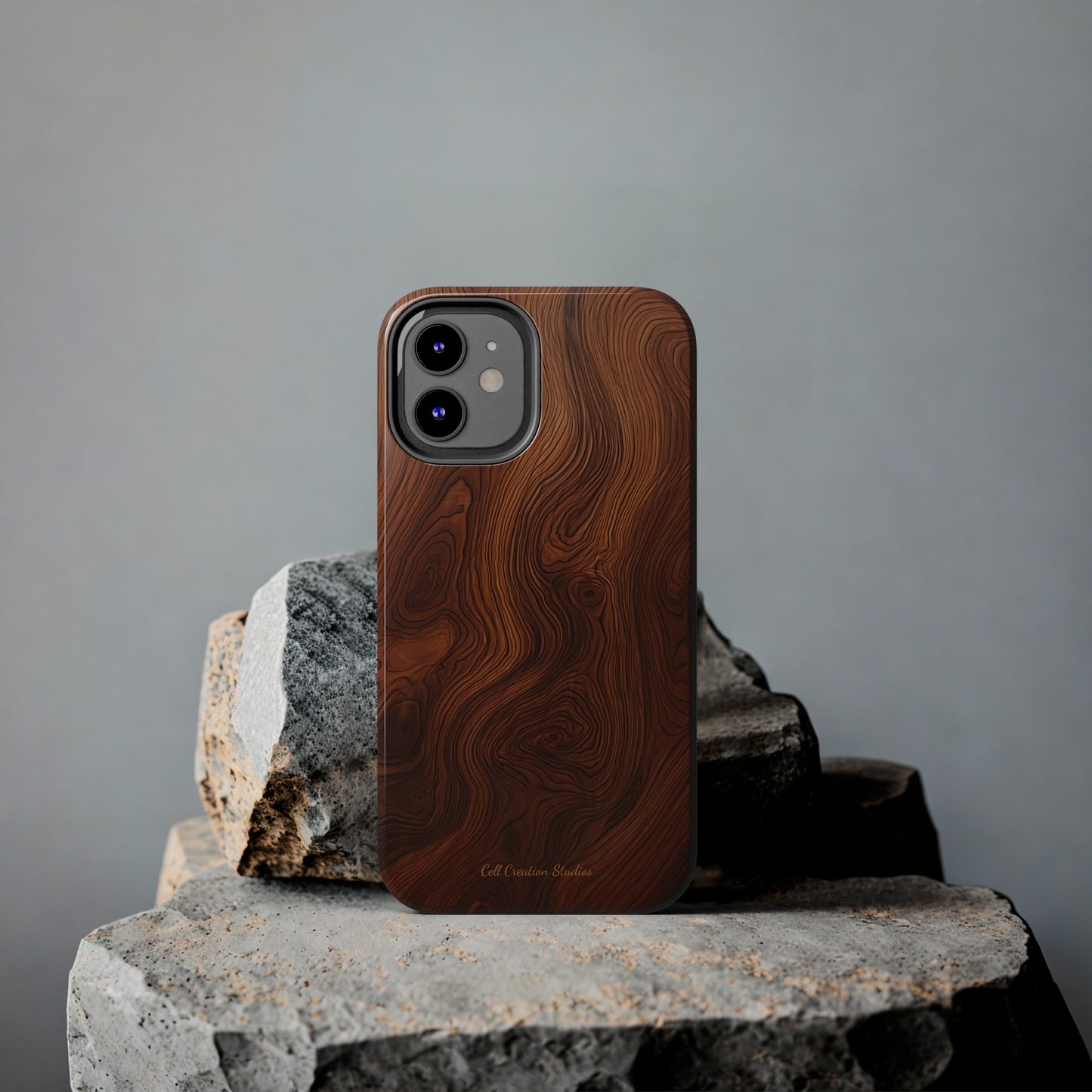 Introducing the "Natural Woodgrain" Cell Phone Case – Embrace Organic Beauty with Wood Pattern Design -Tough Phone Cases