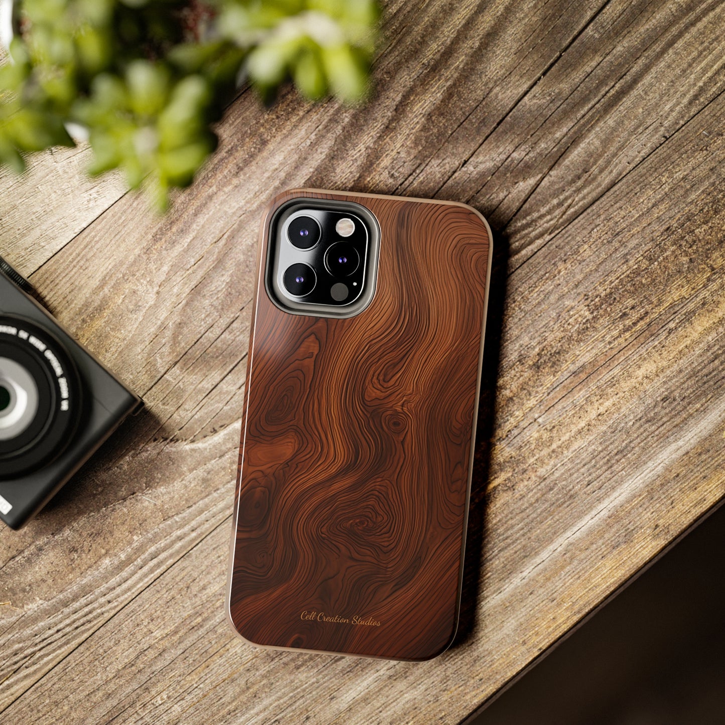 Introducing the "Natural Woodgrain" Cell Phone Case – Embrace Organic Beauty with Wood Pattern Design -Tough Phone Cases