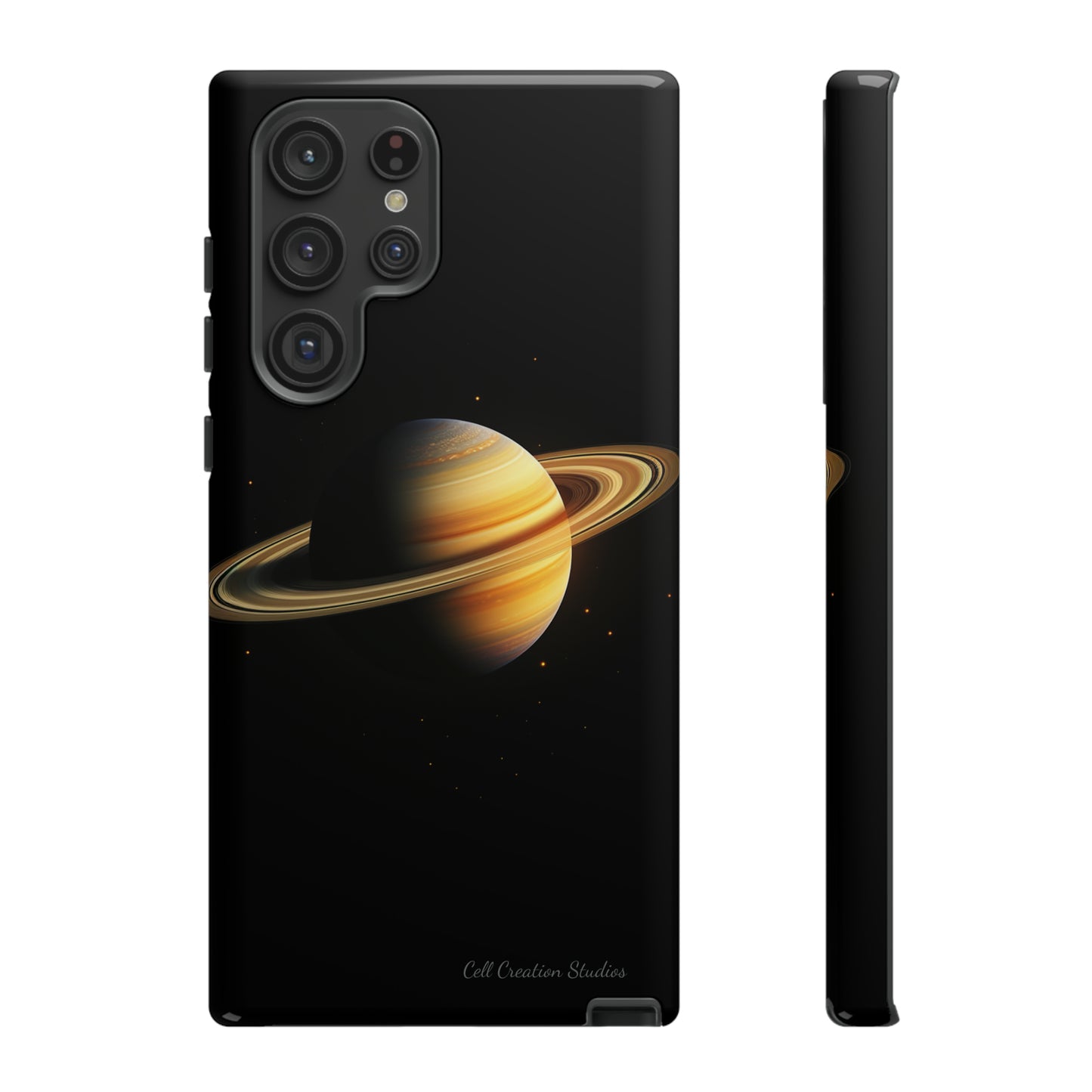 Introducing the "Saturn's Elegance" Cell Phone Case – A Cosmic Masterpiece -Tough Cases