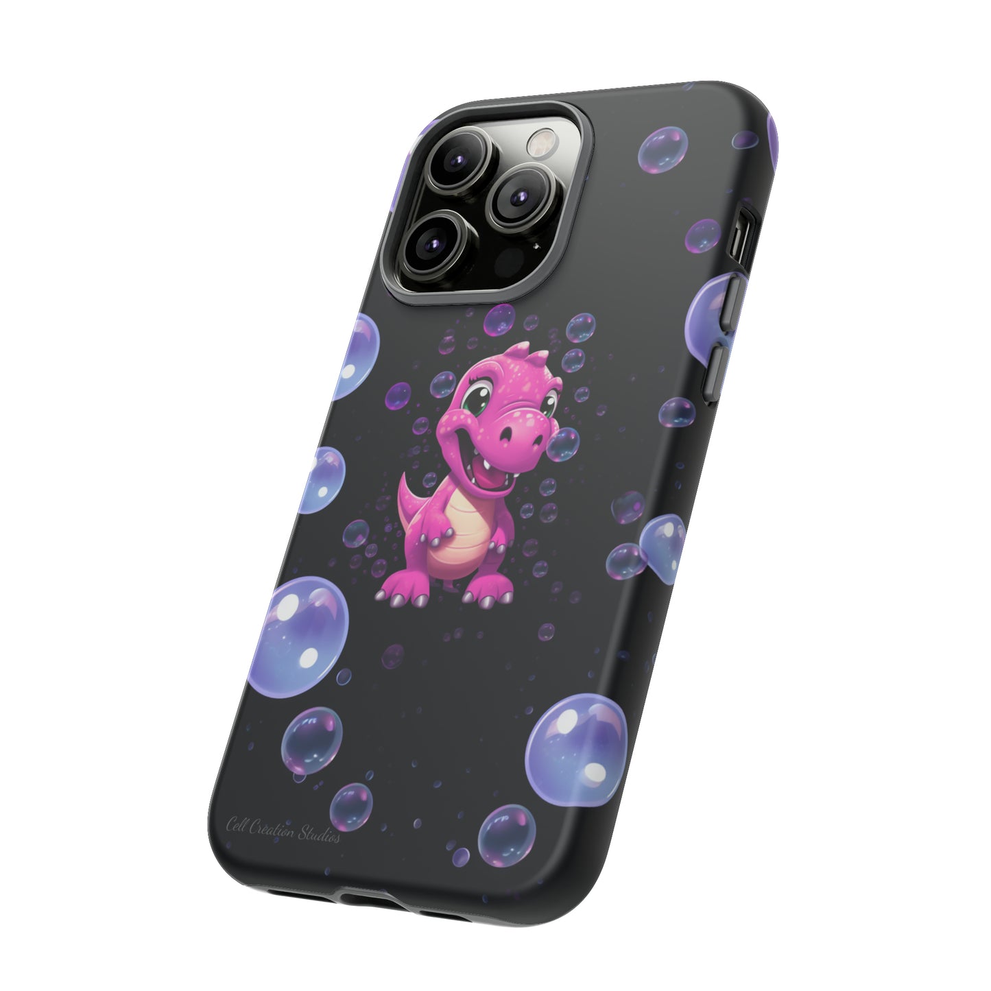 "Dino Glam" Glitter Dinosaur Phone Case -Tough Cases