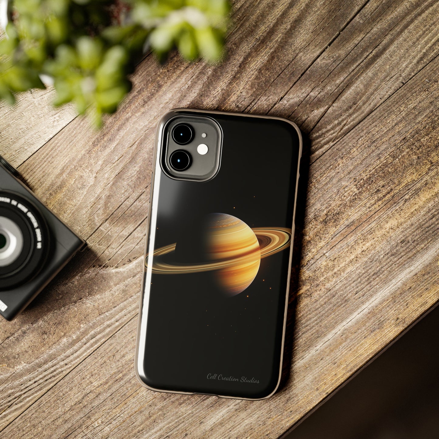 Introducing the "Saturn's Elegance" Cell Phone Case – A Cosmic Masterpiece -Tough Phone Cases