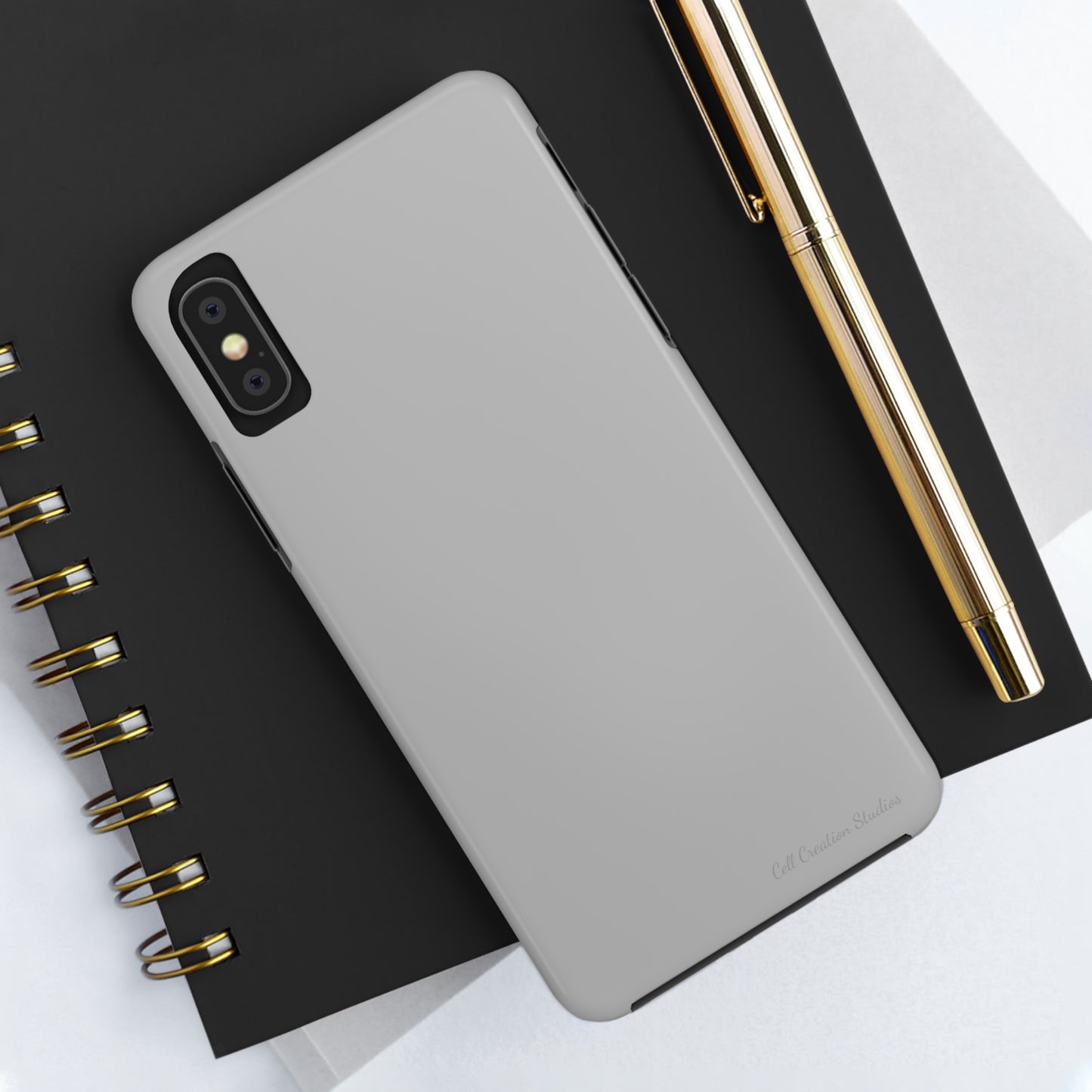 "Sleek Silver Essence" -Tough iPhone Cases