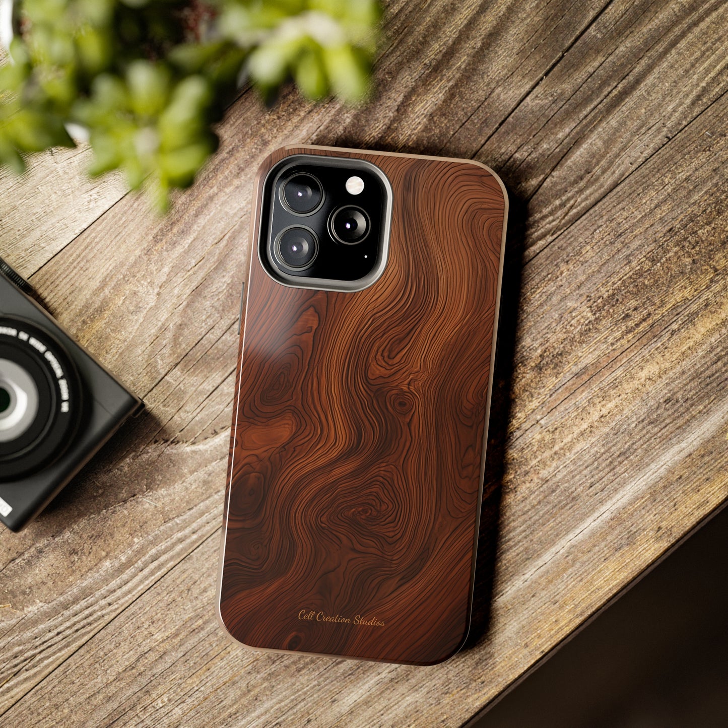 Introducing the "Natural Woodgrain" Cell Phone Case – Embrace Organic Beauty with Wood Pattern Design -Tough Phone Cases