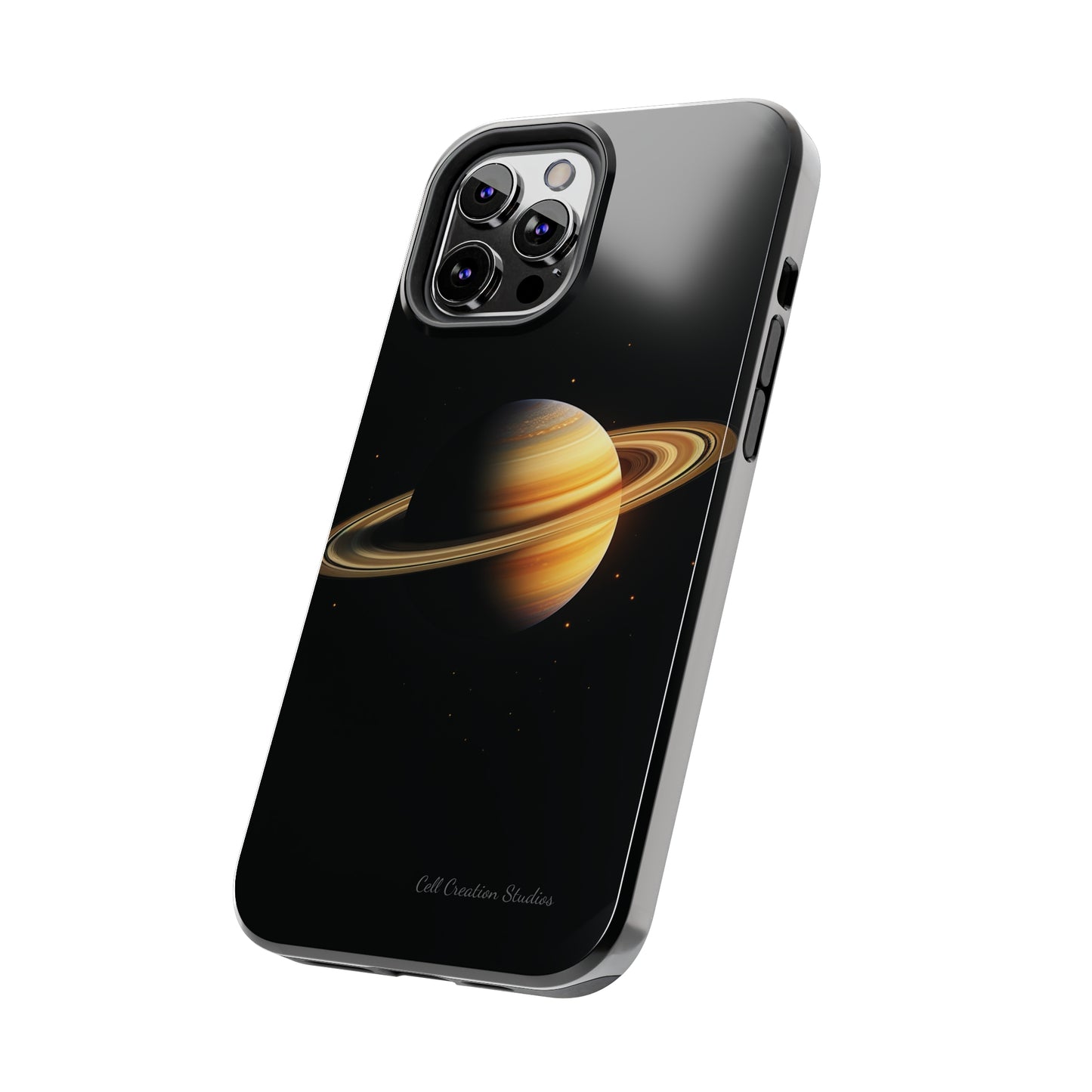 Introducing the "Saturn's Elegance" Cell Phone Case – A Cosmic Masterpiece -Tough Phone Cases