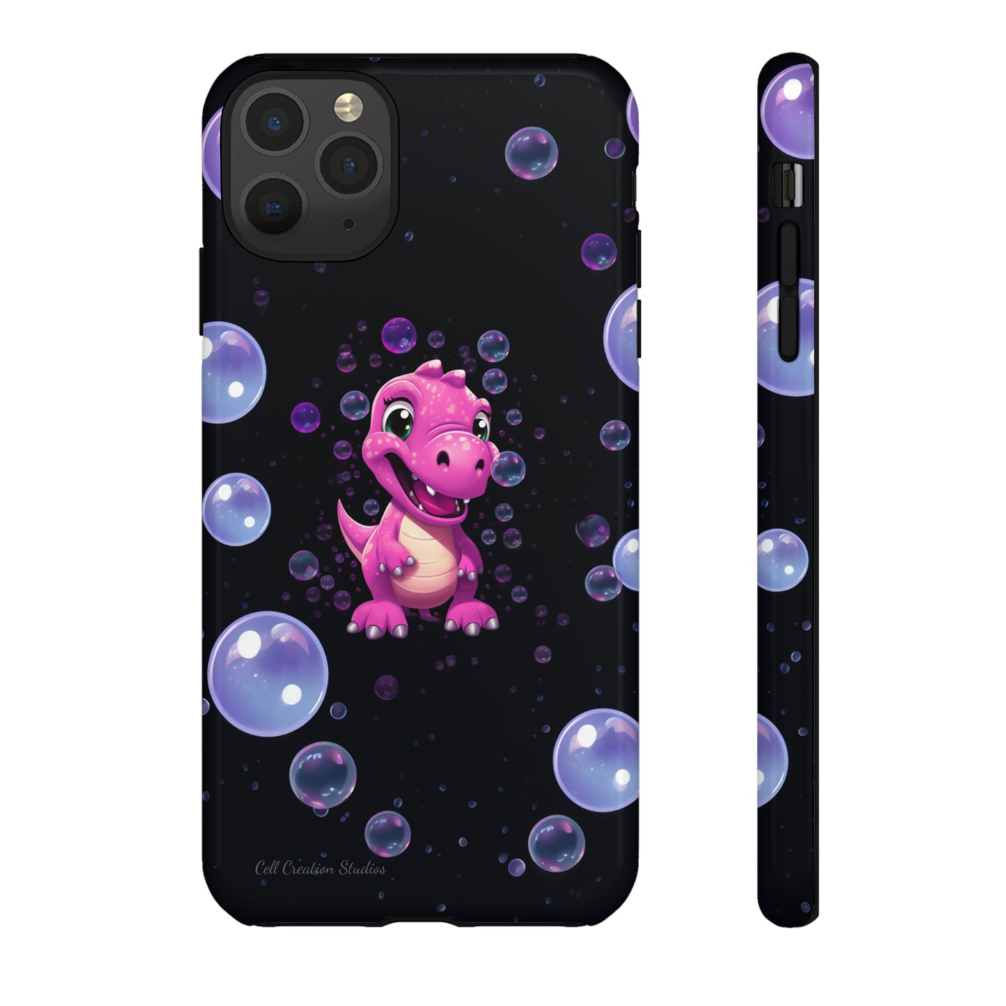 "Dino Glam" Glitter Dinosaur Phone Case -Tough Cases