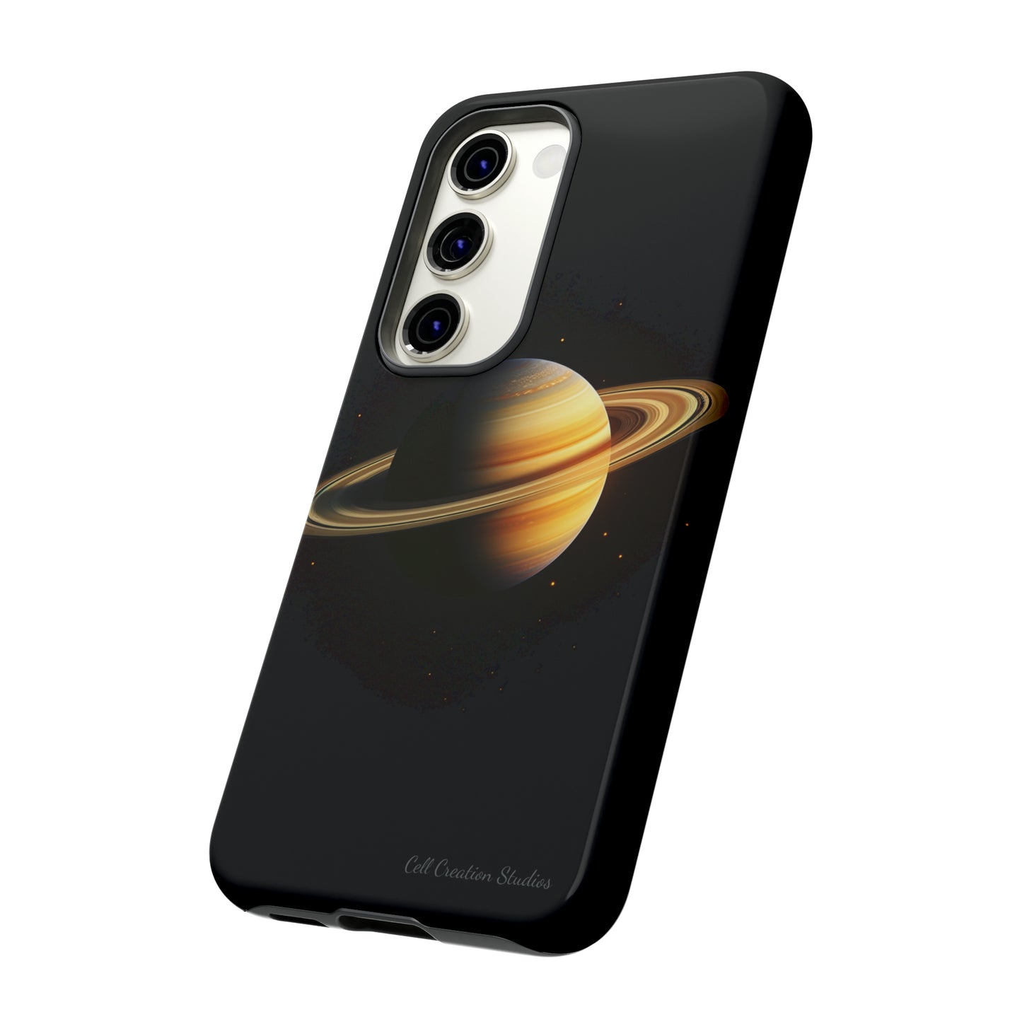 Introducing the "Saturn's Elegance" Cell Phone Case – A Cosmic Masterpiece -Tough Cases