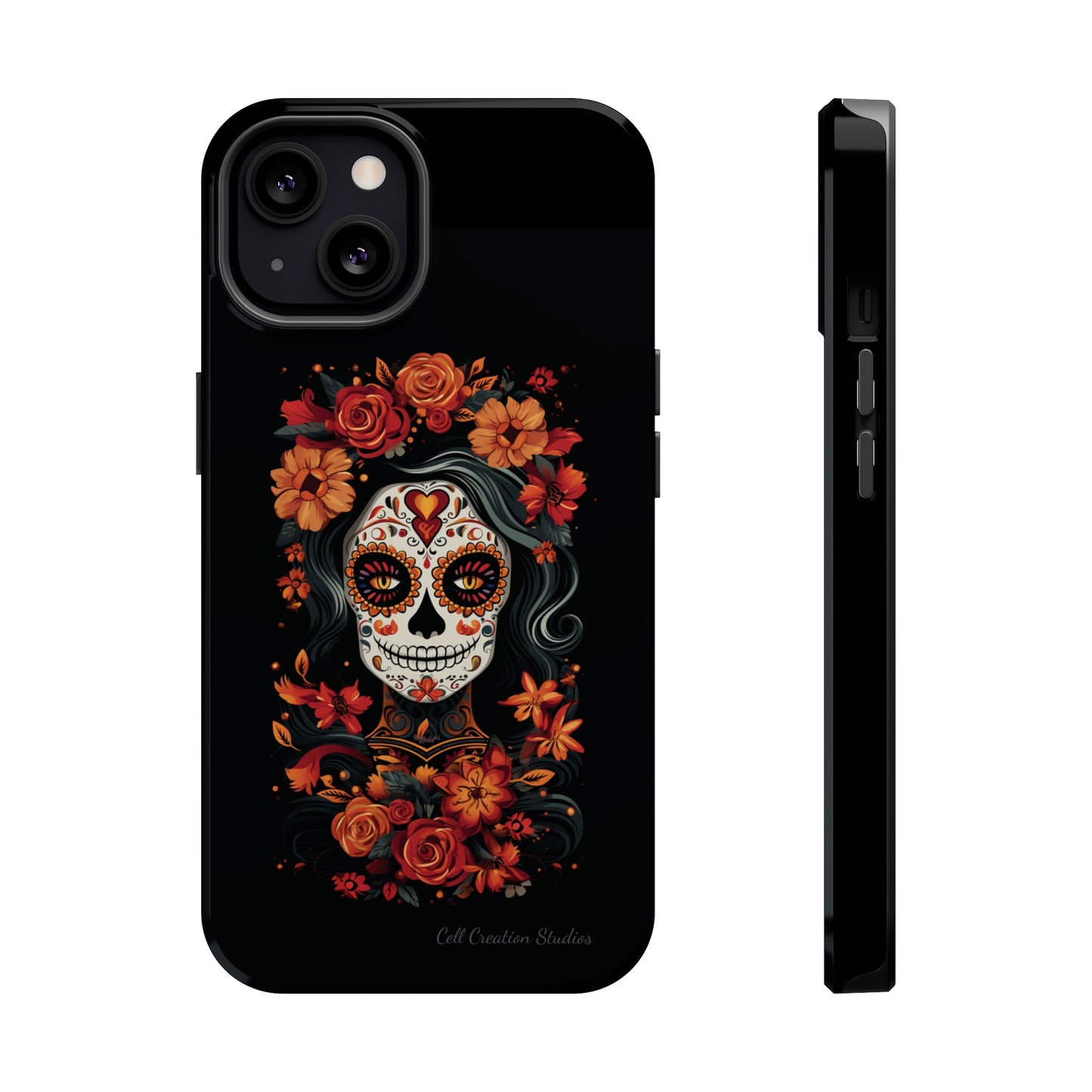 Introducing the "Day of the Dead Fiesta" Cell Phone Case – Celebrate Life in Style -MagSafe Tough Cases