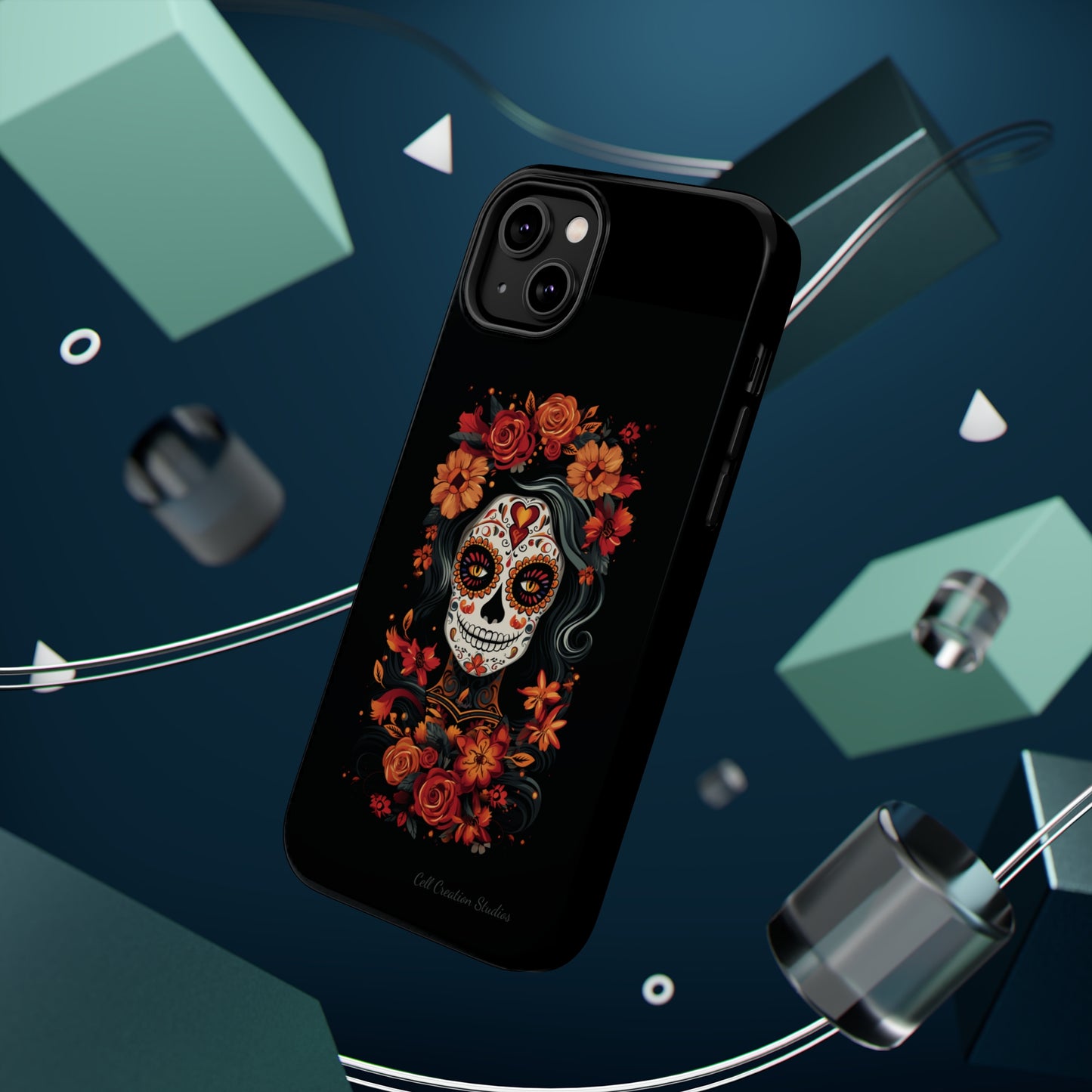 Introducing the "Day of the Dead Fiesta" Cell Phone Case – Celebrate Life in Style -MagSafe Tough Cases