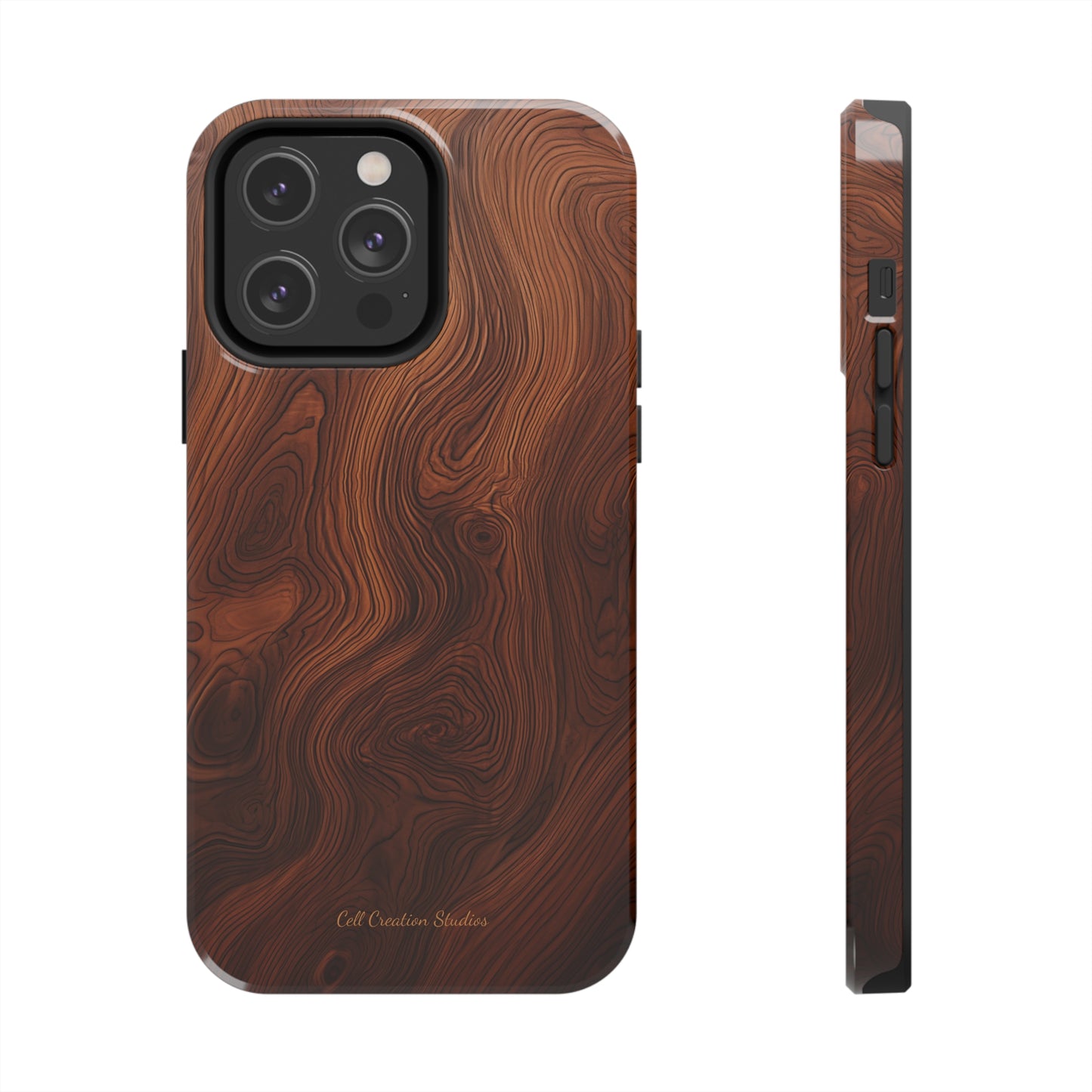 Introducing the "Natural Woodgrain" Cell Phone Case – Embrace Organic Beauty with Wood Pattern Design -Tough Phone Cases