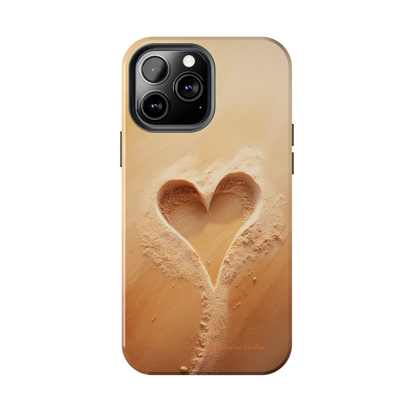 "Eternal Love: Sand Heart" Cell Phone Case -Tough Phone Cases