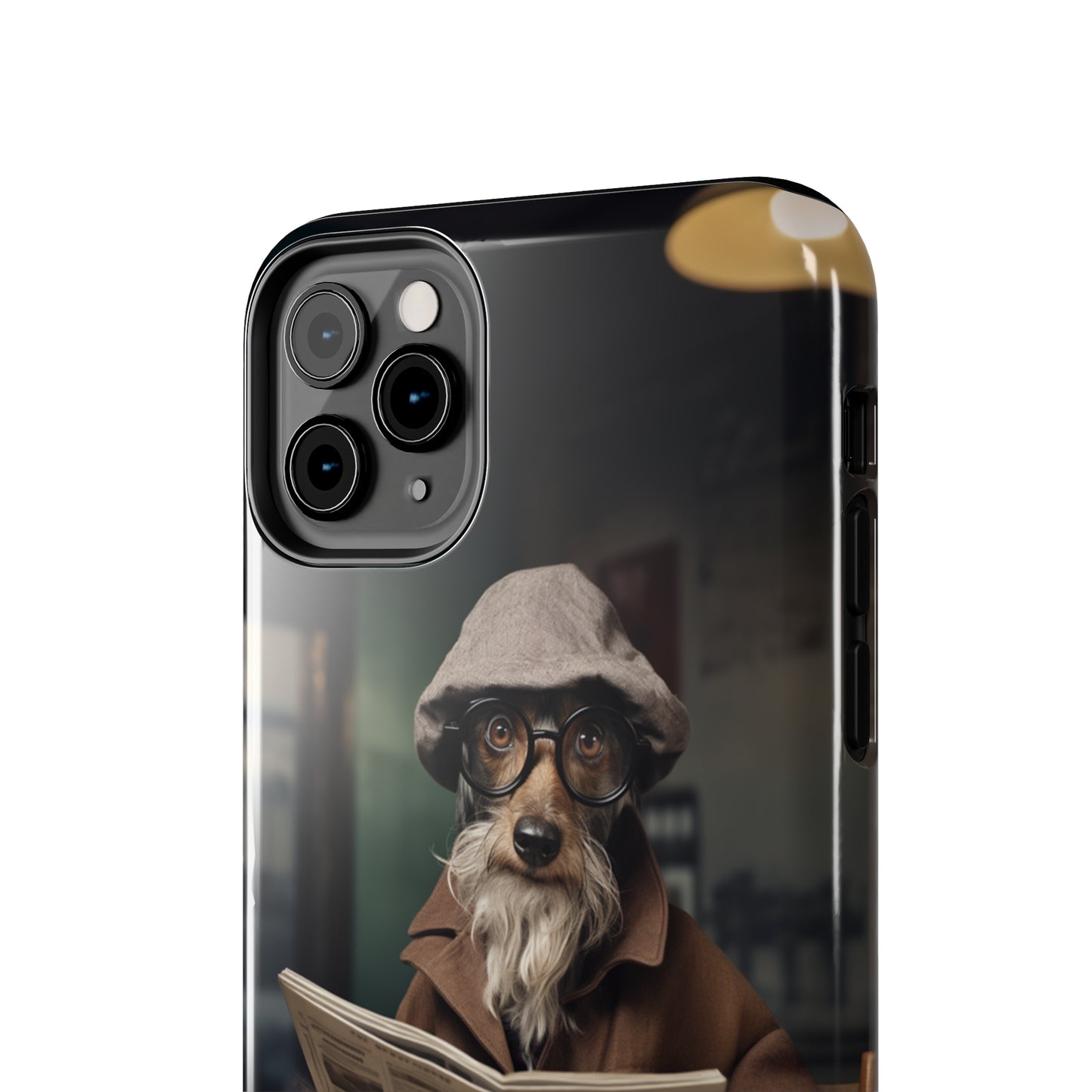 Introducing the "Canine Scholar" Cell Phone Case – Where Canine Meets Wisdom. -Tough Phone Cases