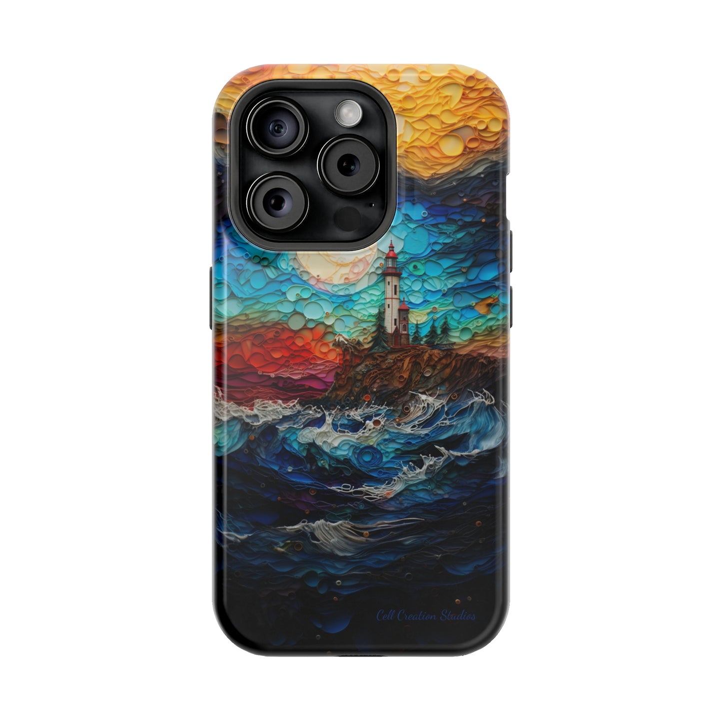 "Coastal Canvas Guardian" -MagSafe Tough iPhone Cases