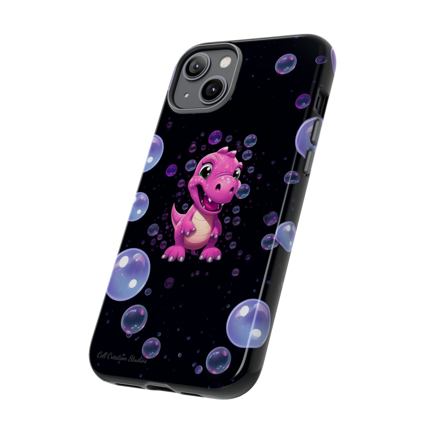 "Dino Glam" Glitter Dinosaur Phone Case -Tough Cases