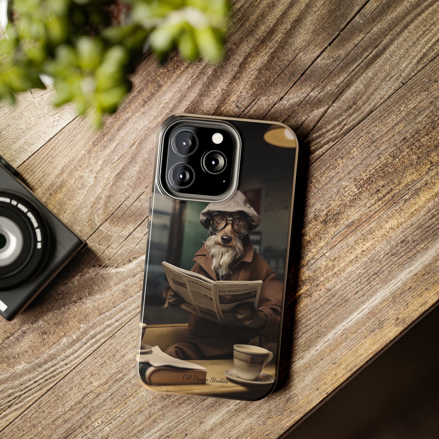 Introducing the "Canine Scholar" Cell Phone Case – Where Canine Meets Wisdom. -Tough Phone Cases