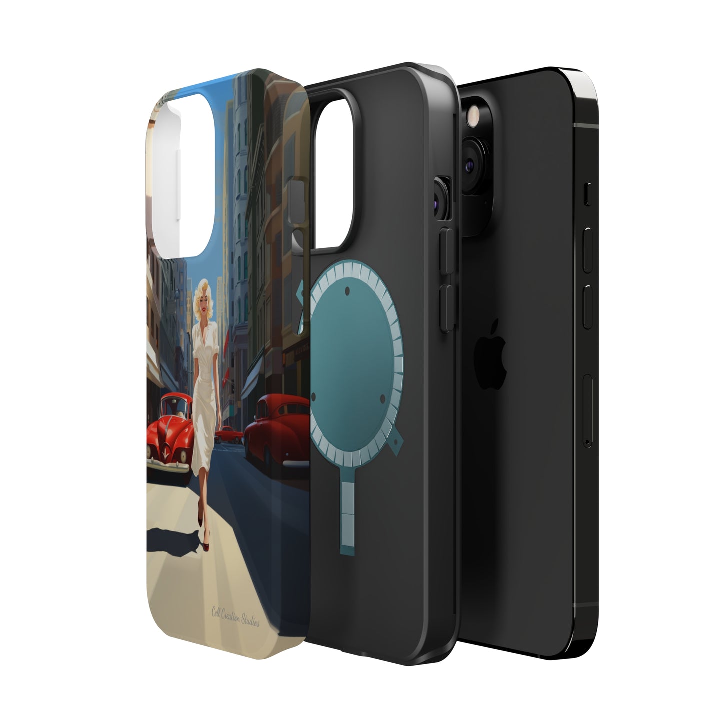 "City Stroll Glamour" Marilyn Monroe Phone Case -MagSafe Tough Cases