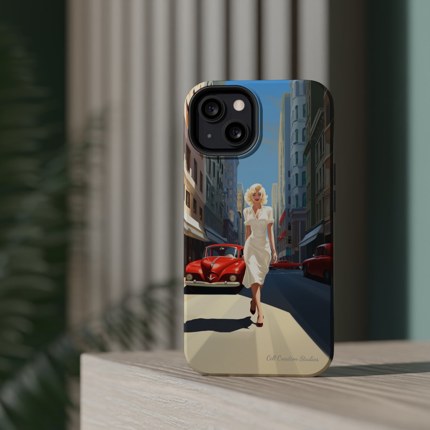 "City Stroll Glamour" Marilyn Monroe Phone Case -MagSafe Tough Cases