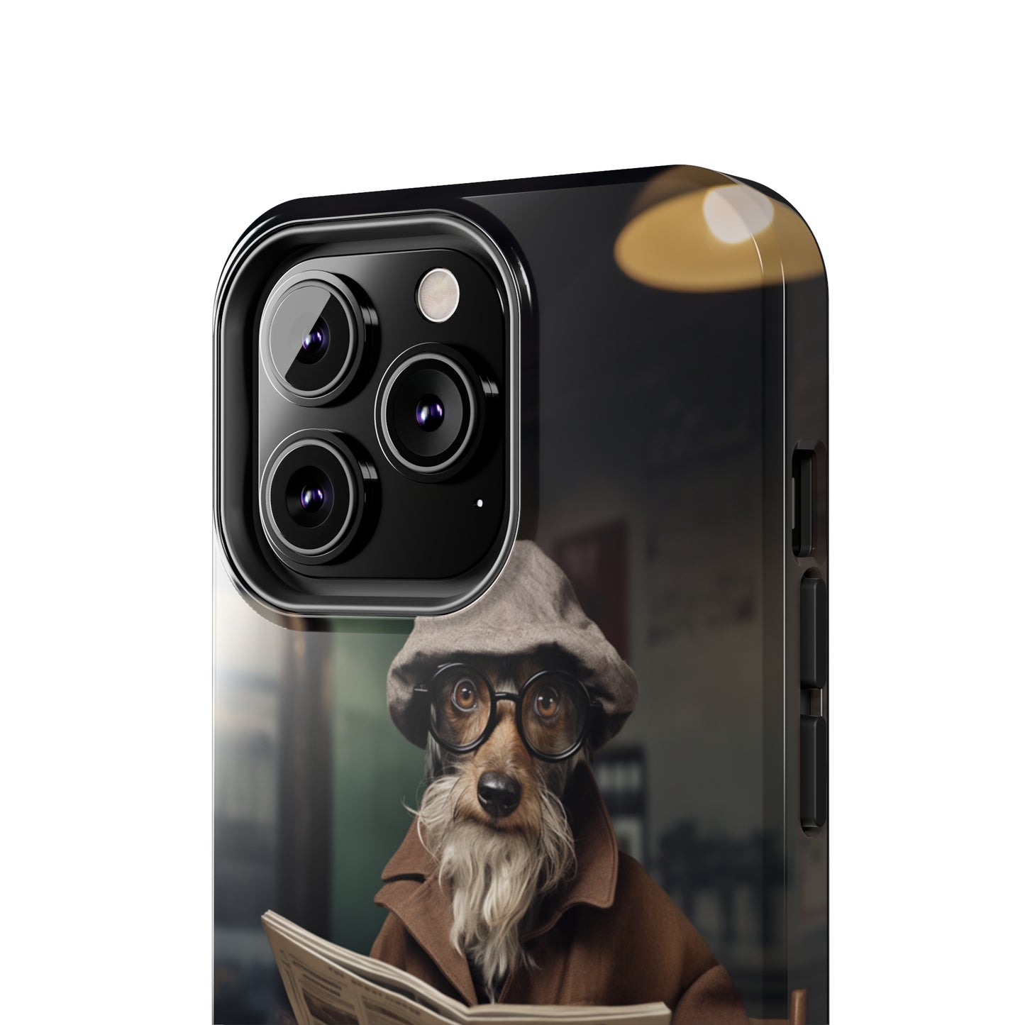 Introducing the "Canine Scholar" Cell Phone Case – Where Canine Meets Wisdom. -Tough Phone Cases