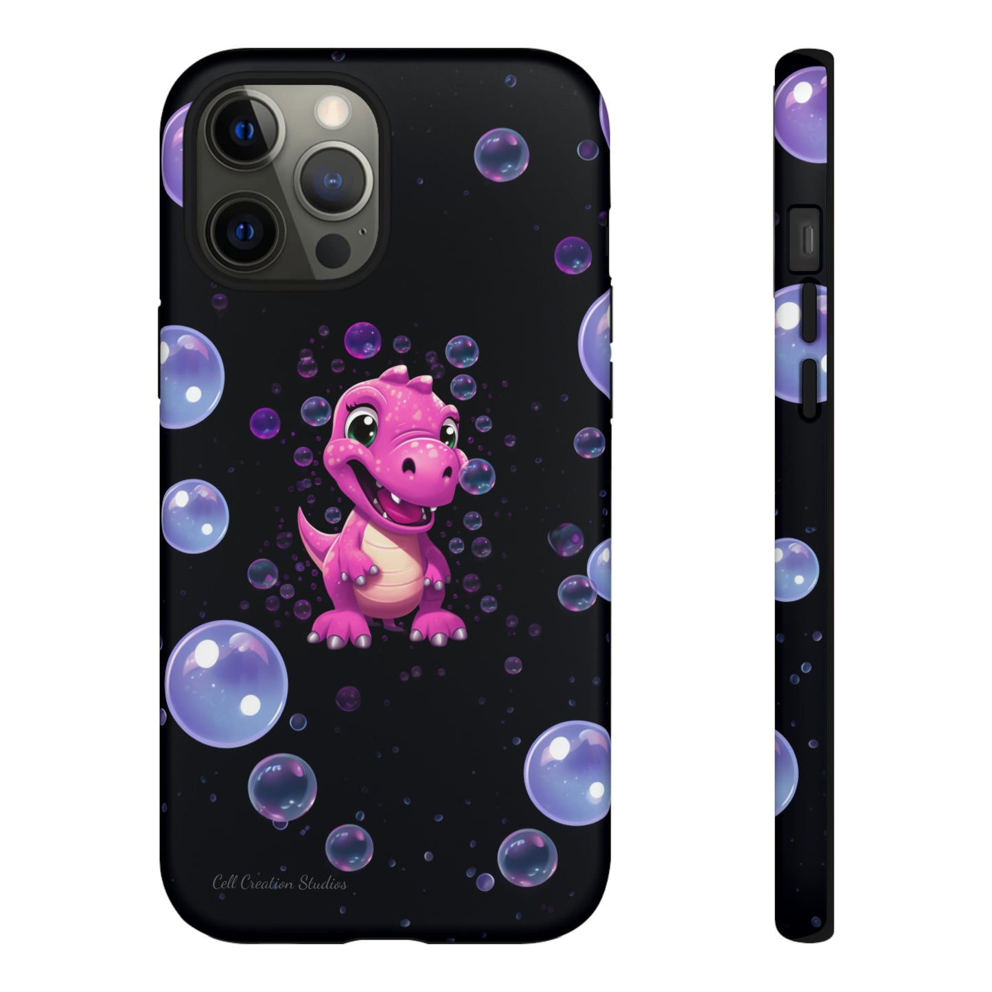 "Dino Glam" Glitter Dinosaur Phone Case -Tough Cases