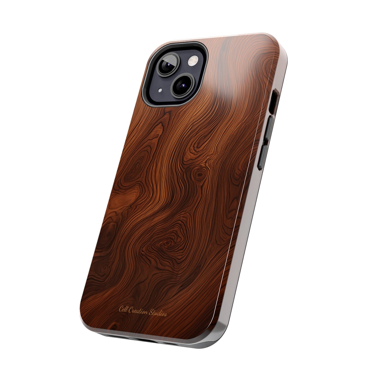 Introducing the "Natural Woodgrain" Cell Phone Case – Embrace Organic Beauty with Wood Pattern Design -Tough Phone Cases