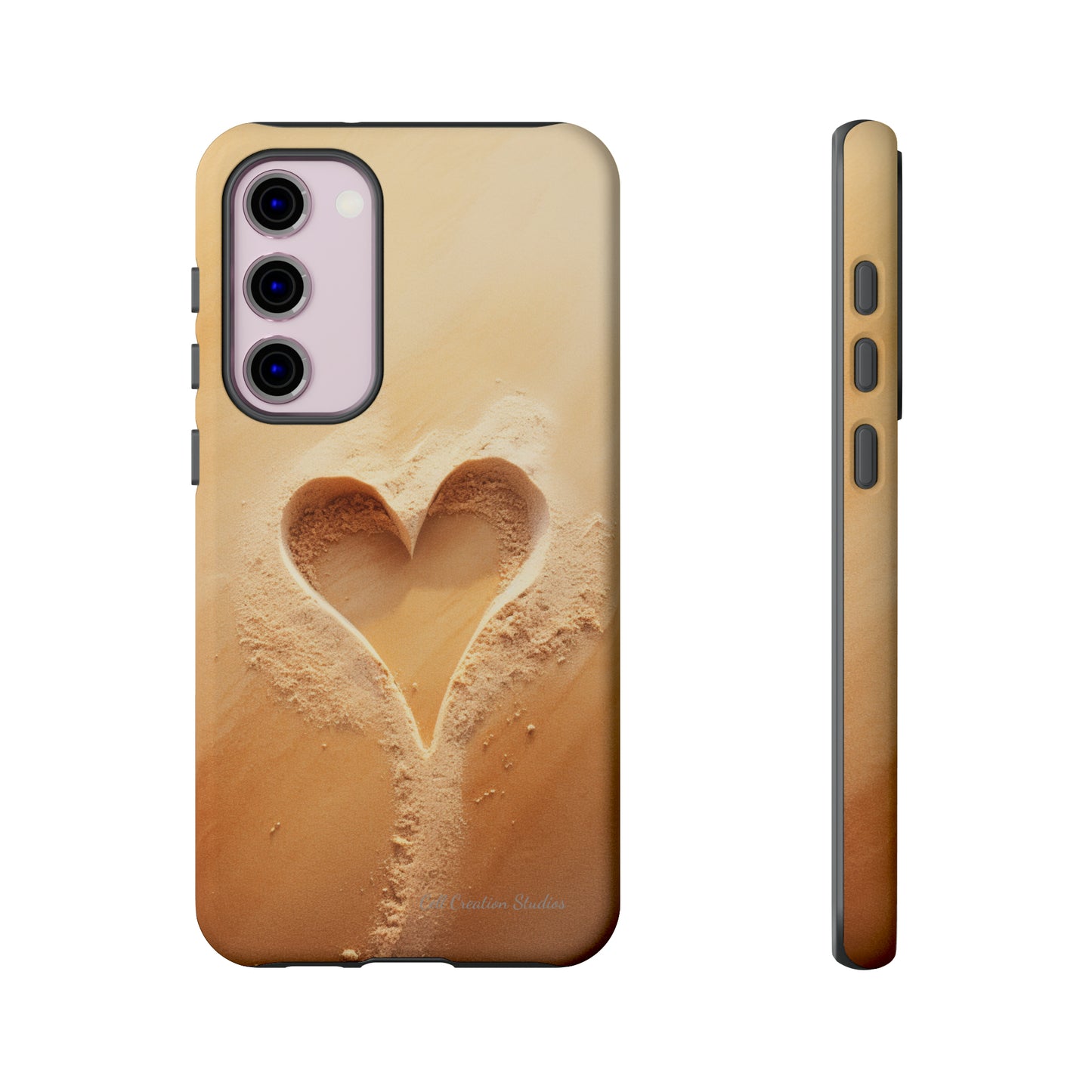 "Eternal Love: Sand Heart" Cell Phone Case -Tough Cases