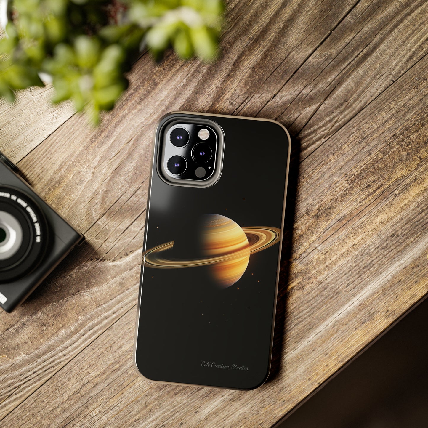 Introducing the "Saturn's Elegance" Cell Phone Case – A Cosmic Masterpiece -Tough Phone Cases