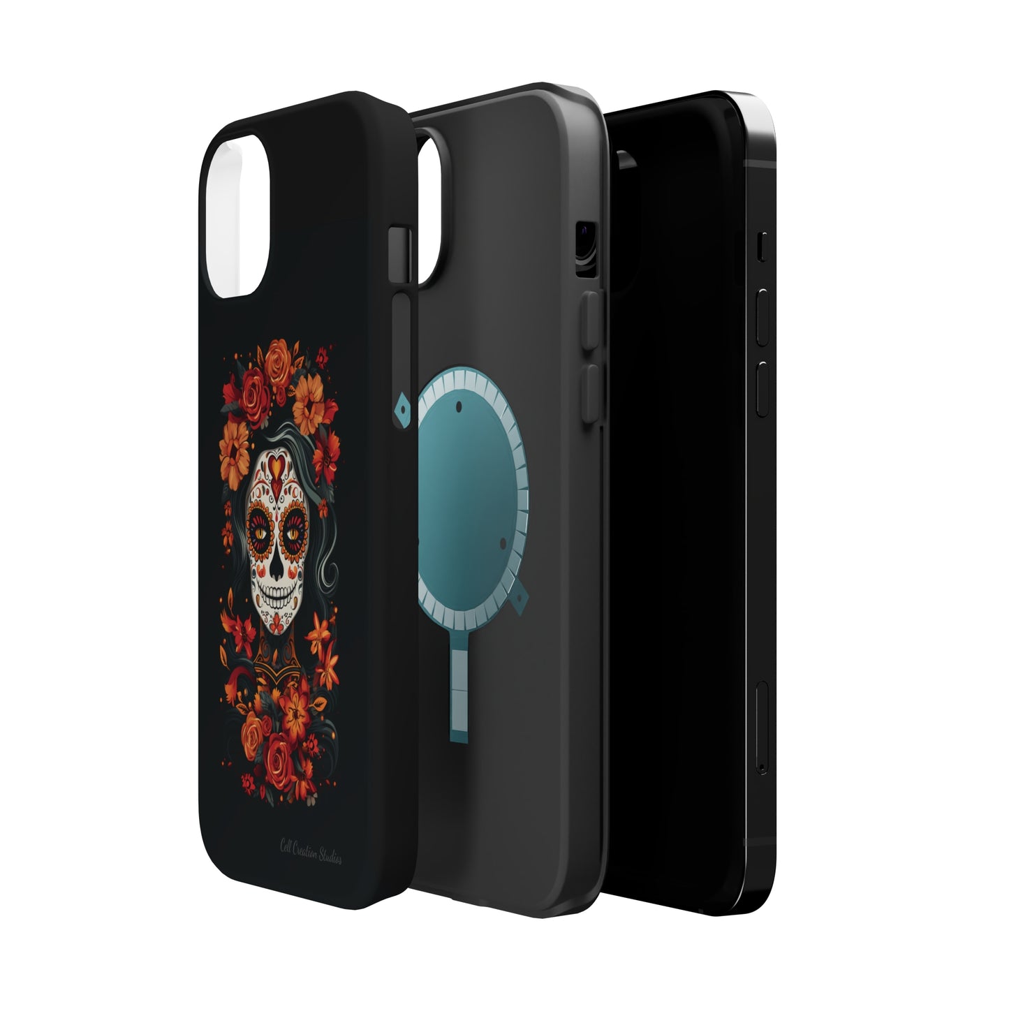 Introducing the "Day of the Dead Fiesta" Cell Phone Case – Celebrate Life in Style -MagSafe Tough Cases