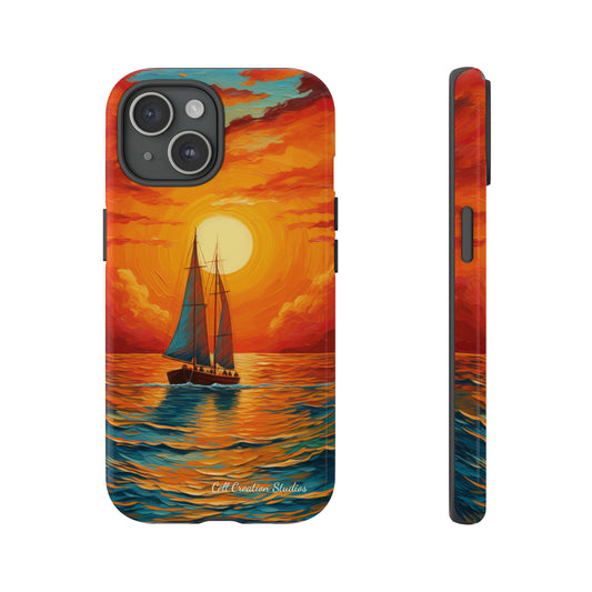 "Sailboat Sunset" - Tough iPhone Cases