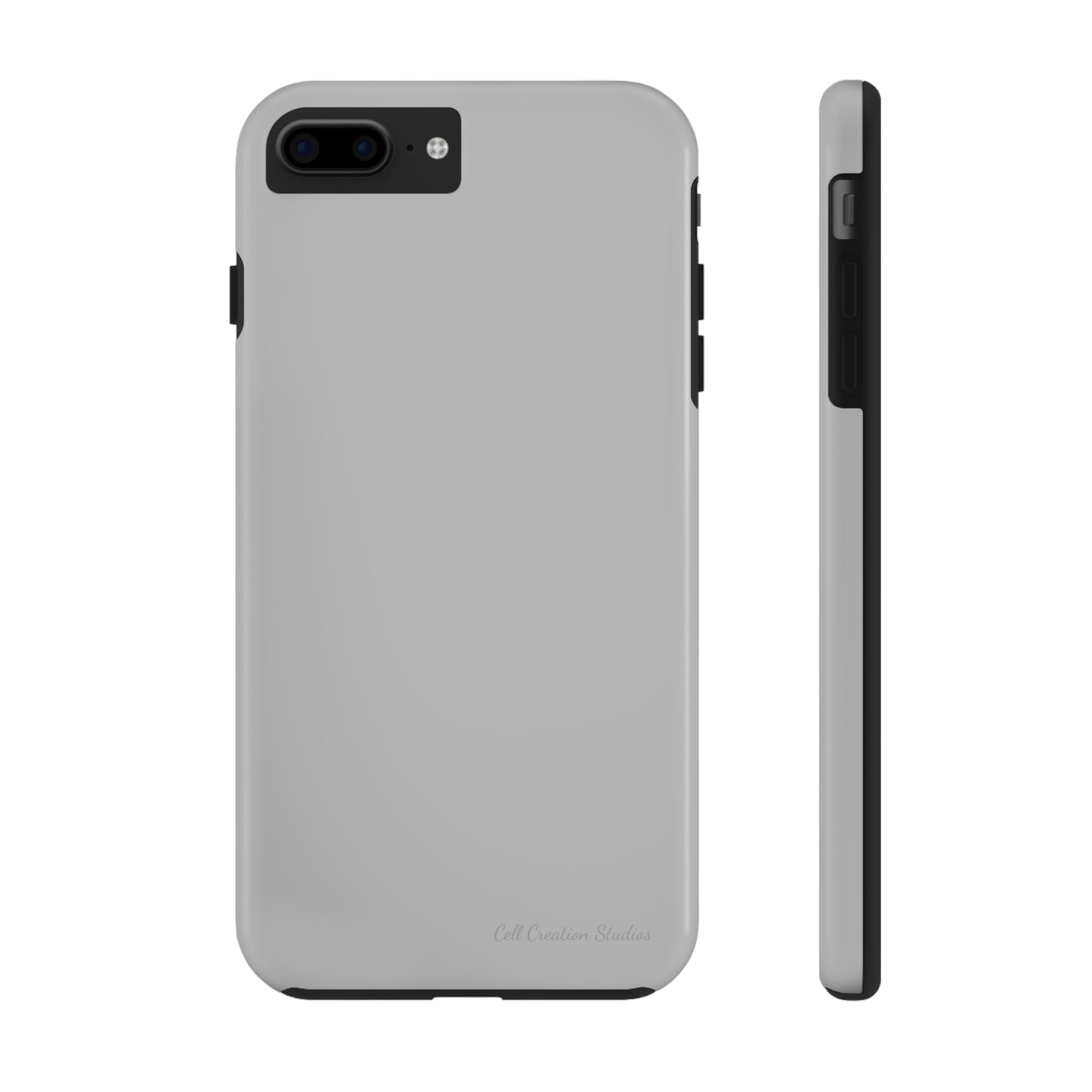 "Sleek Silver Essence" -Tough iPhone Cases