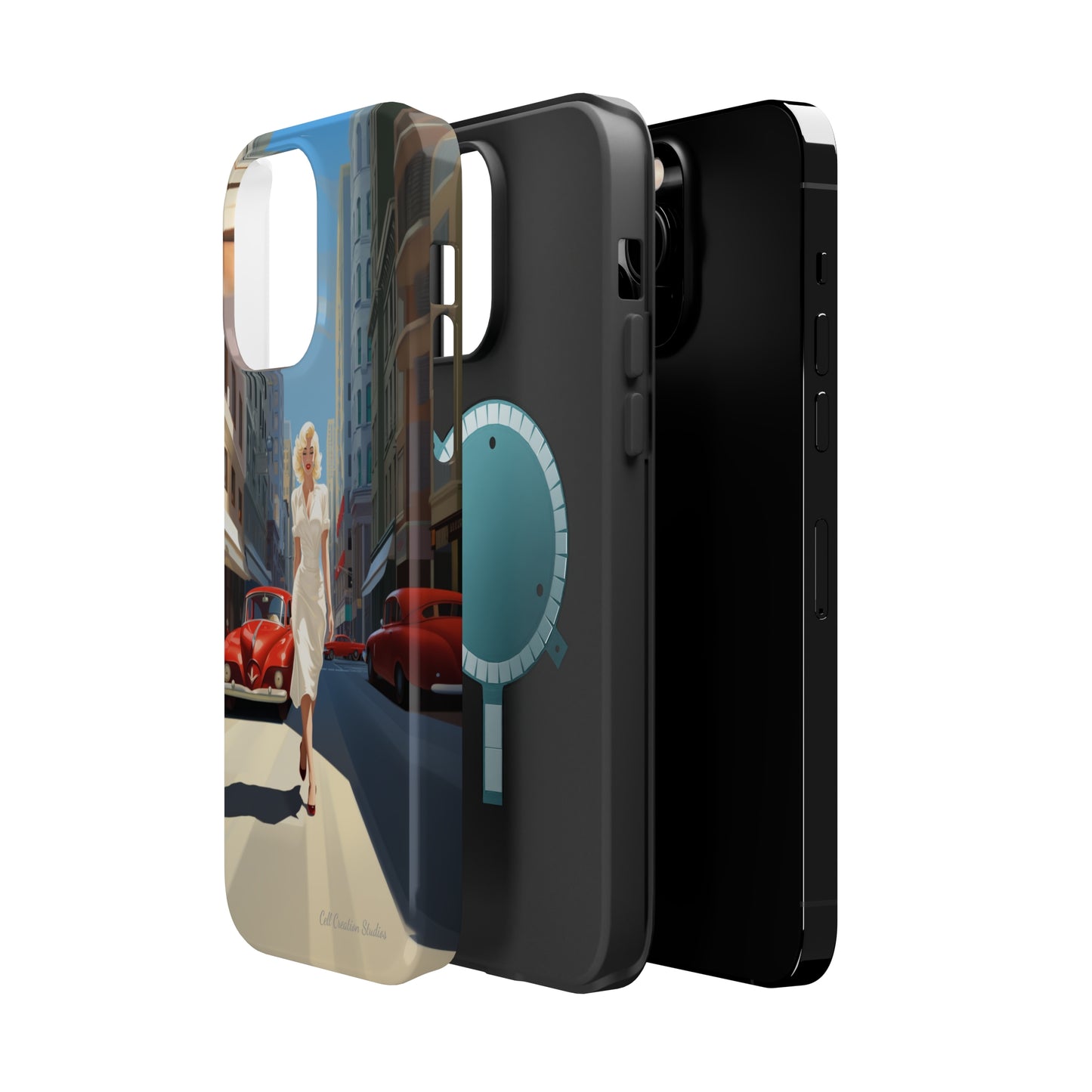 "City Stroll Glamour" Marilyn Monroe Phone Case -MagSafe Tough Cases