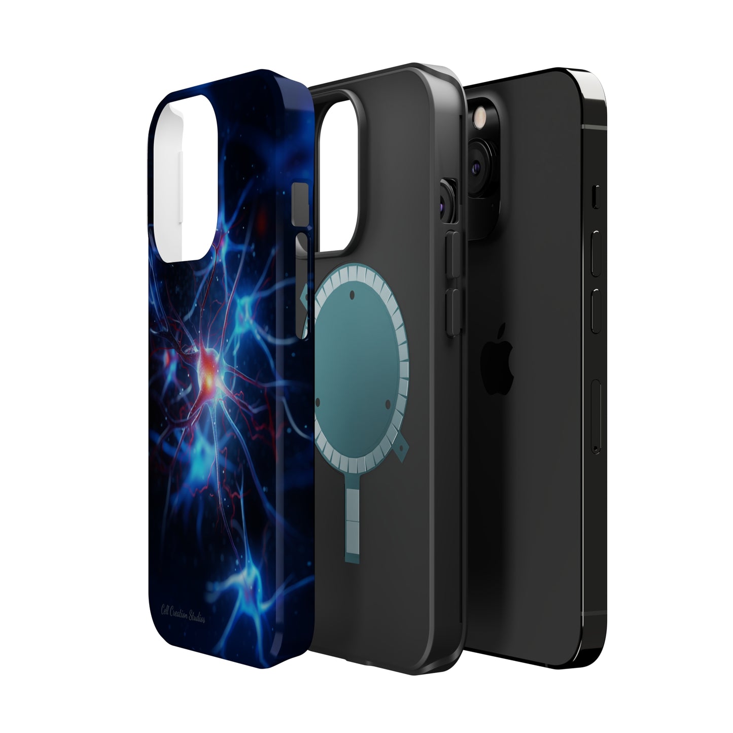 Introducing the "Neural Nexus" Cell Phone Case – Illuminate the Complexity Within! -MagSafe Tough Cases