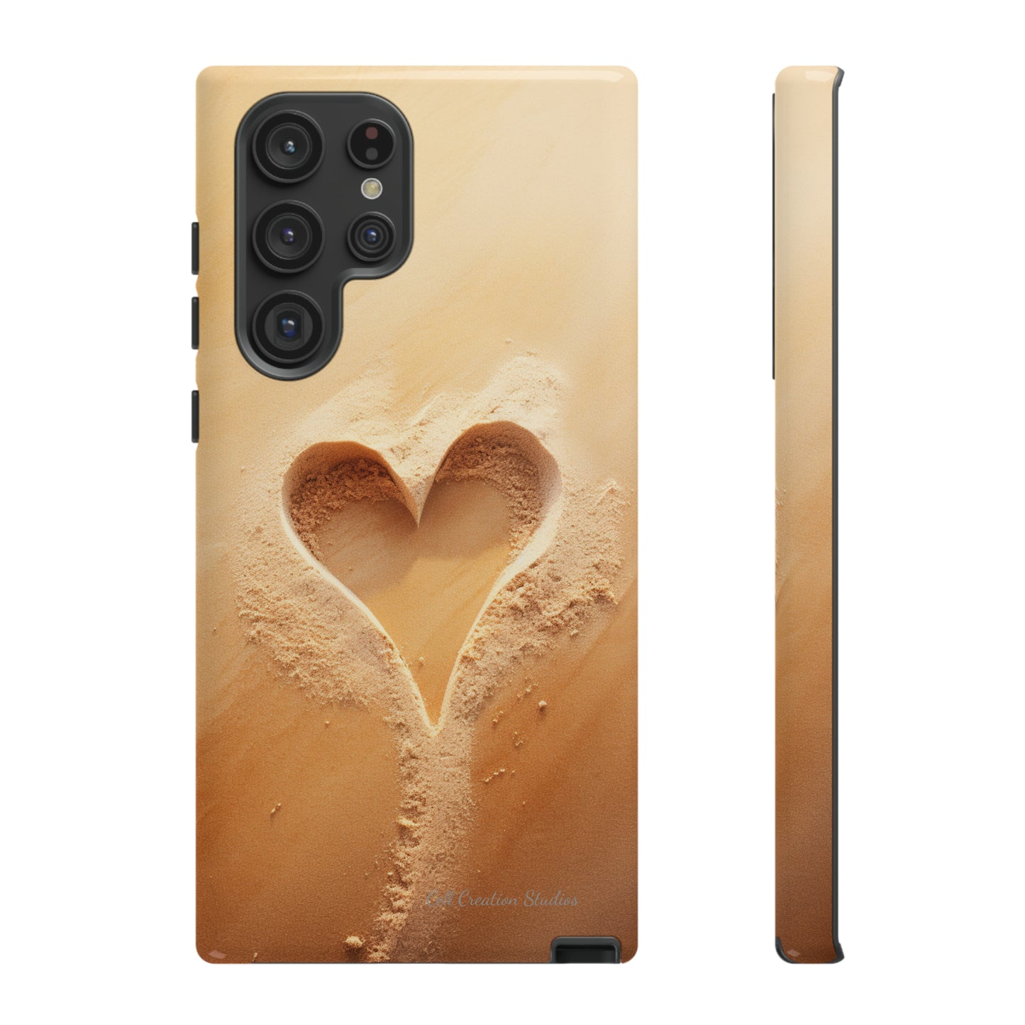 "Eternal Love: Sand Heart" Cell Phone Case -Tough Cases