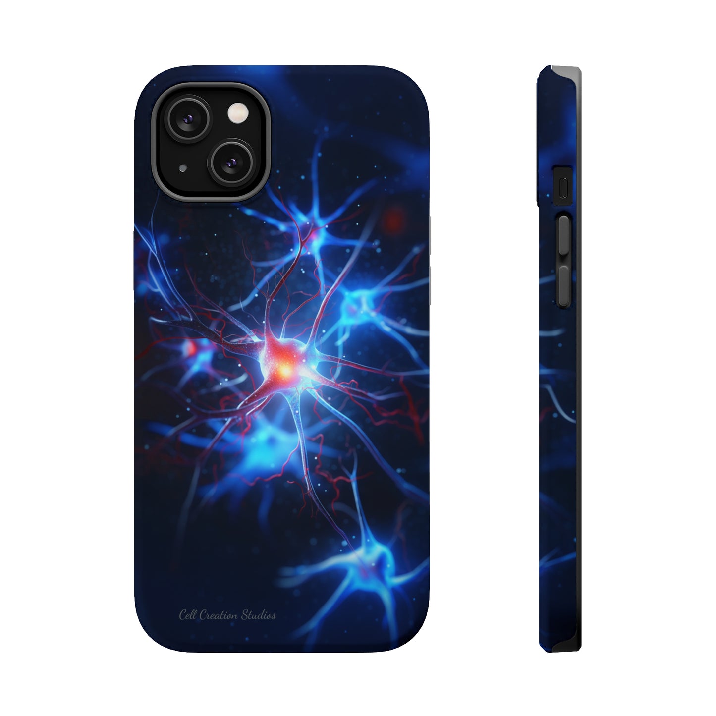 Introducing the "Neural Nexus" Cell Phone Case – Illuminate the Complexity Within! -MagSafe Tough Cases