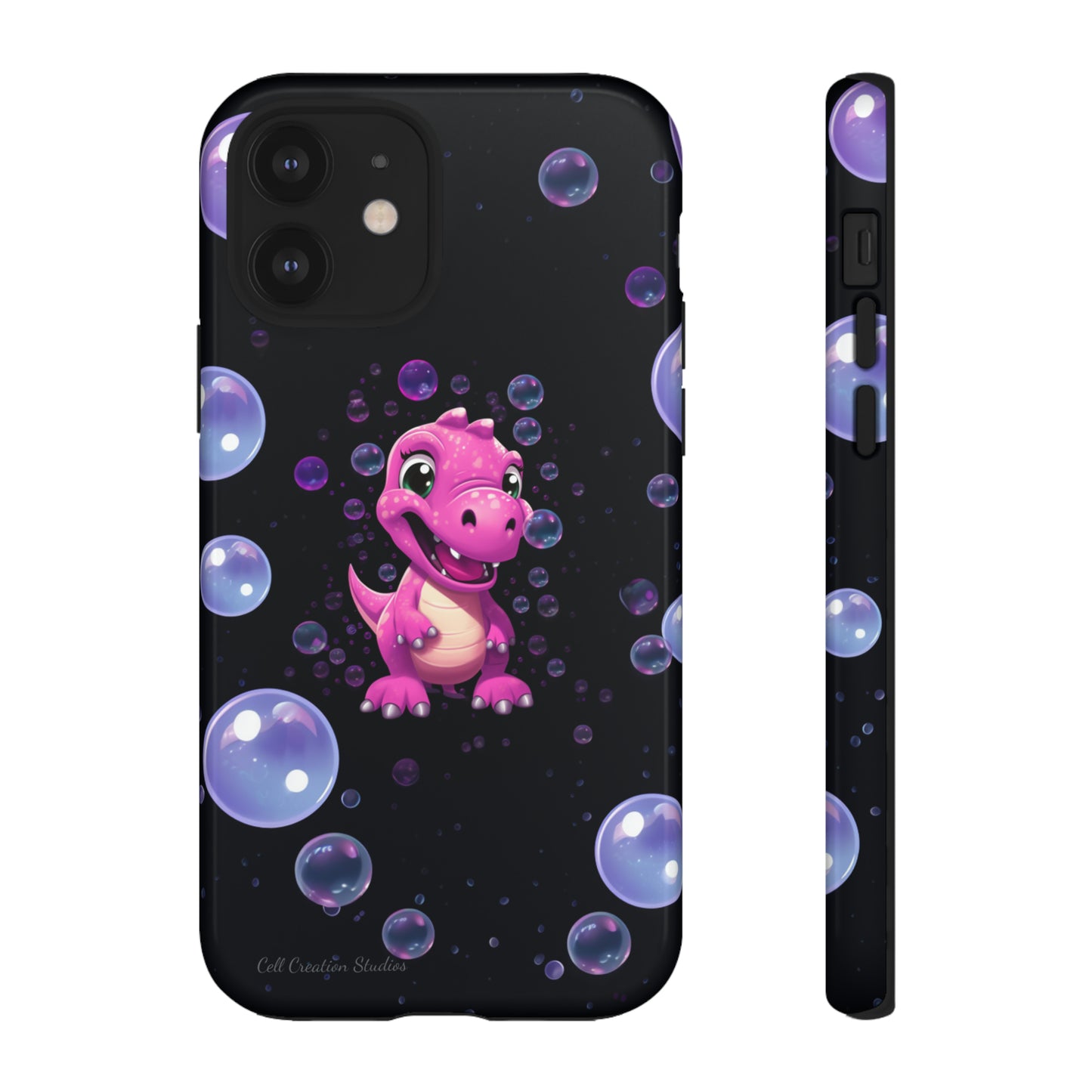 "Dino Glam" Glitter Dinosaur Phone Case -Tough Cases