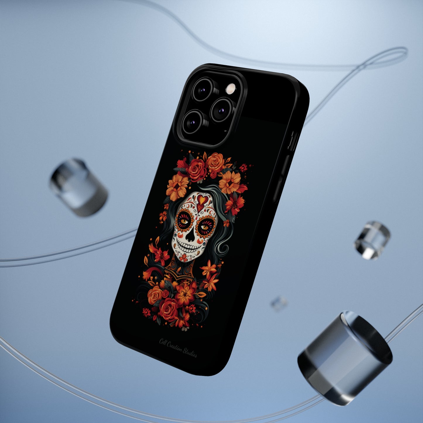 Introducing the "Day of the Dead Fiesta" Cell Phone Case – Celebrate Life in Style -MagSafe Tough Cases