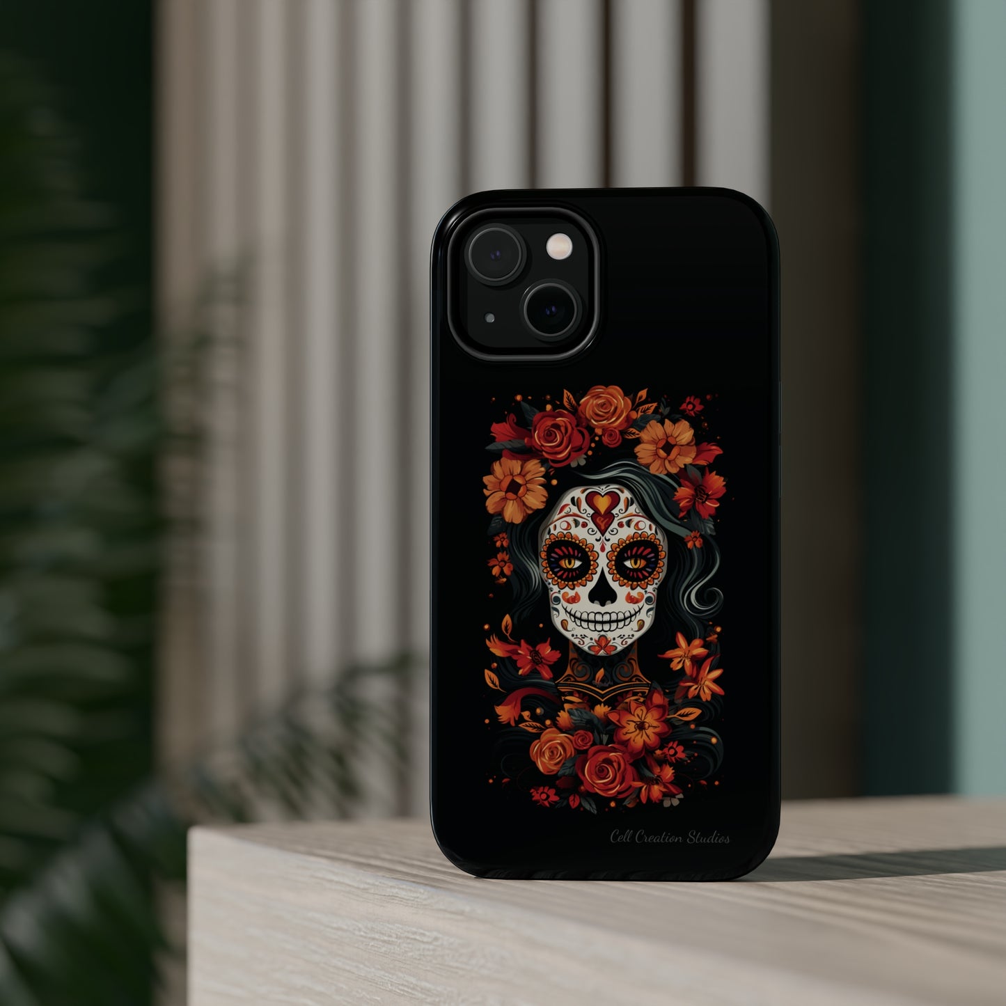 Introducing the "Day of the Dead Fiesta" Cell Phone Case – Celebrate Life in Style -MagSafe Tough Cases