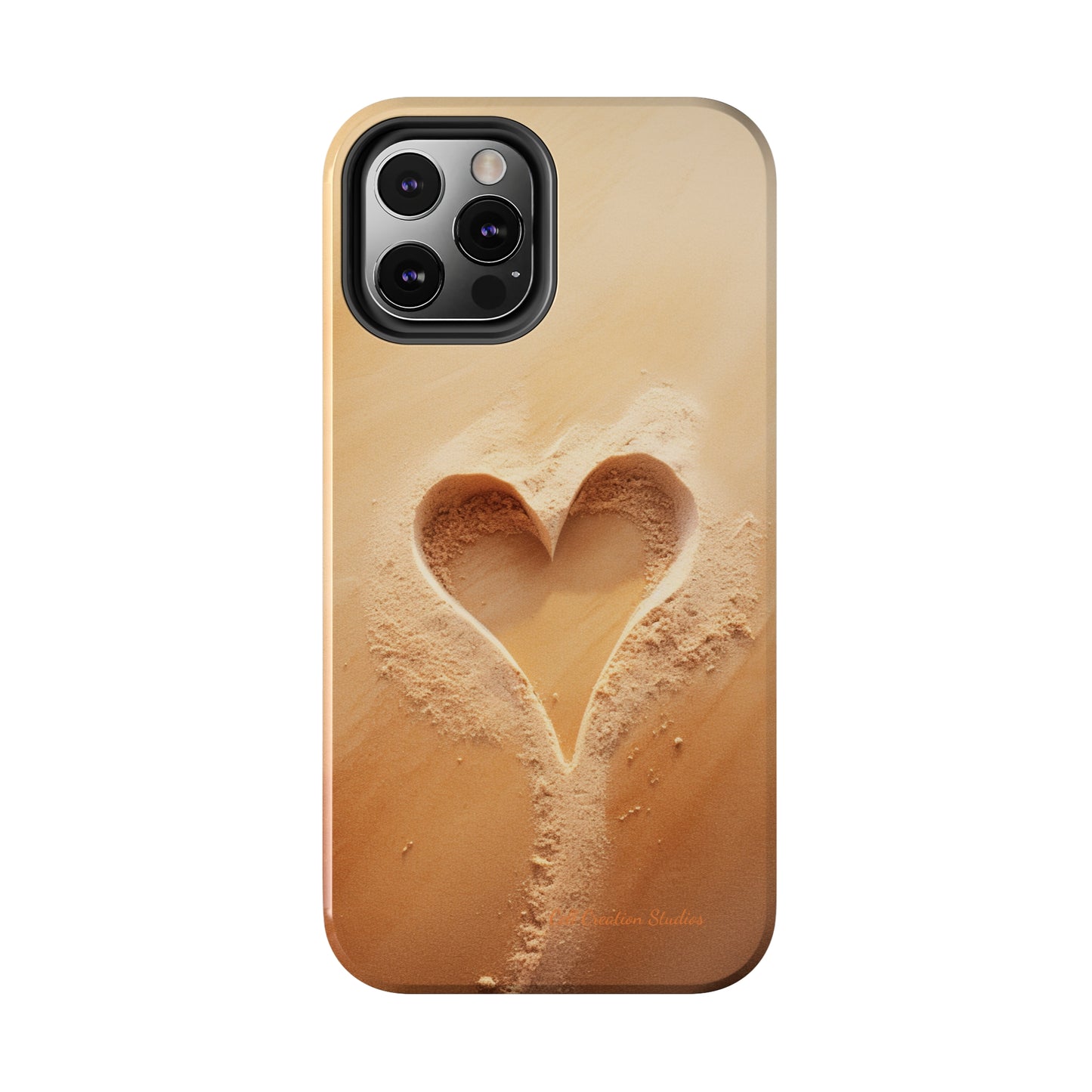 "Eternal Love: Sand Heart" Cell Phone Case -Tough Phone Cases